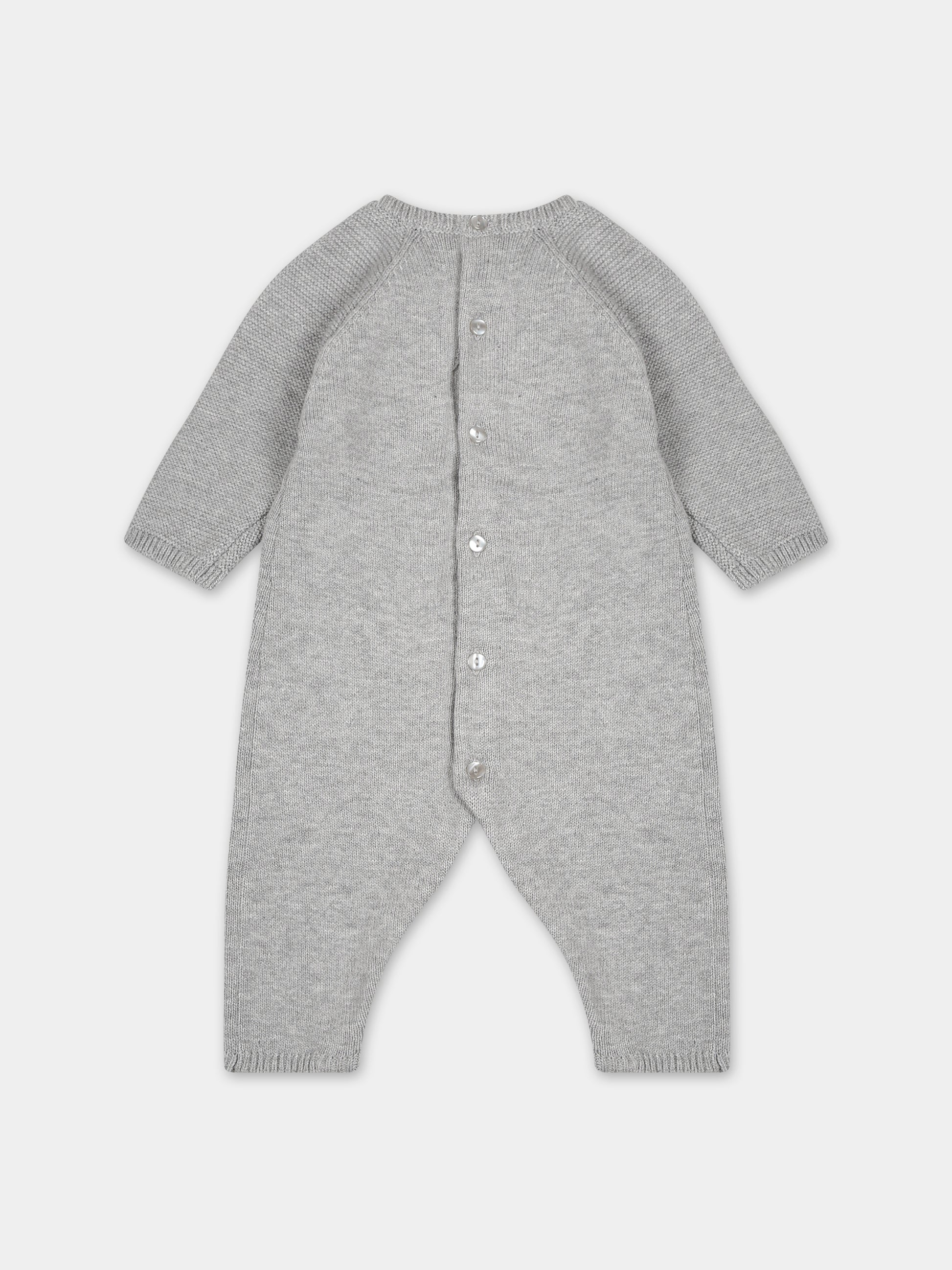 Tuitina grigia con procione per neonato,Carrement Beau,Y94301 A06