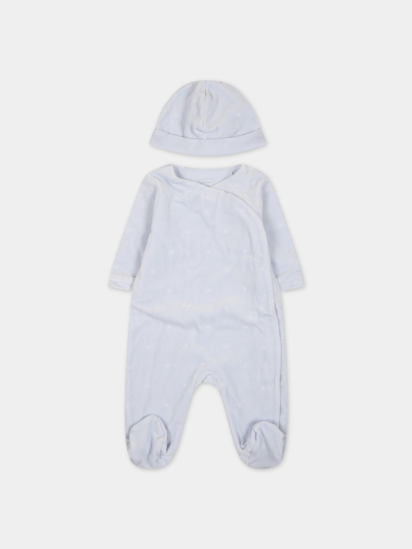 Set celeste per neonato con stelle,Carrement Beau,Y98220 78K