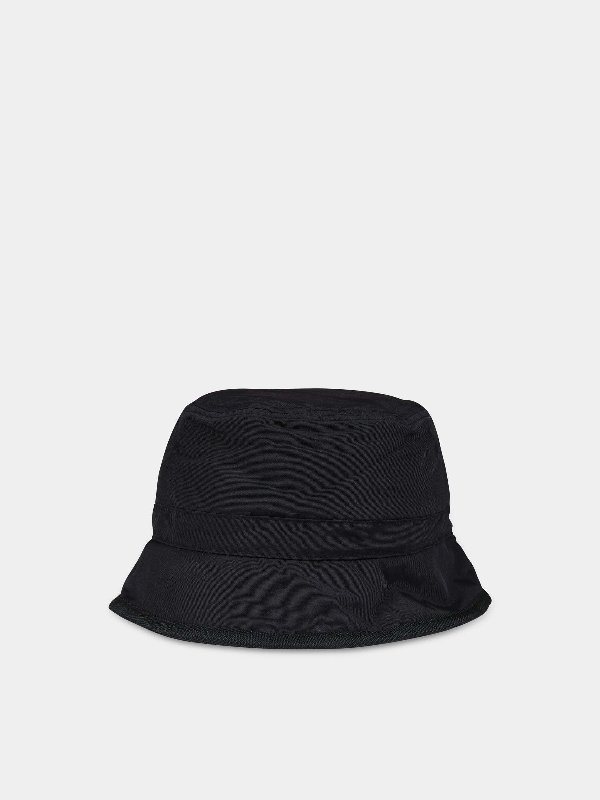 Cloche nera reversibile per bambini con logo,Dkny,D31313 09B