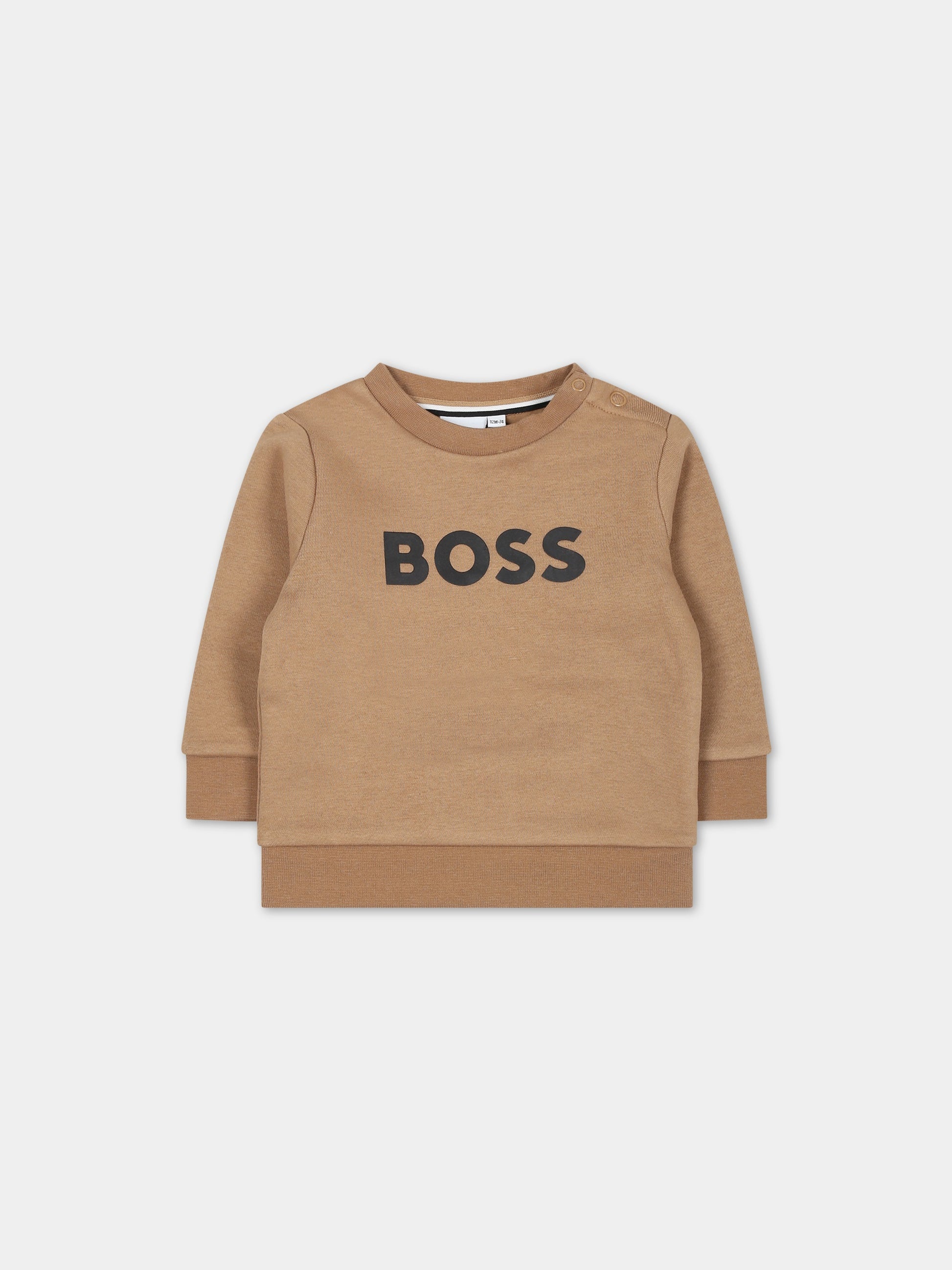 Felpa cammello per neonato,Boss,J05A42 269