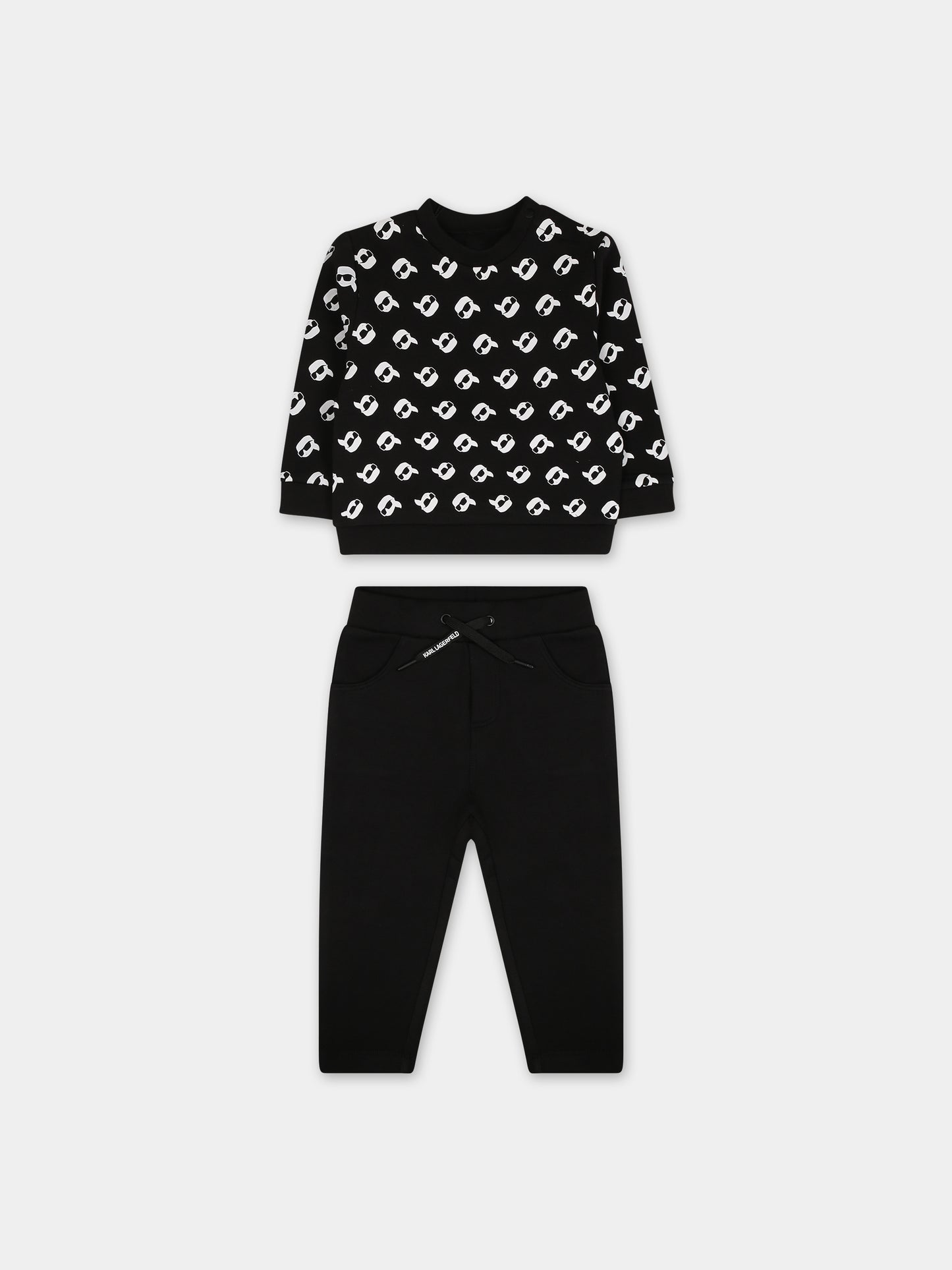 Completo nero per neonati,Karl Lagerfeld Kids,Z98148 09B