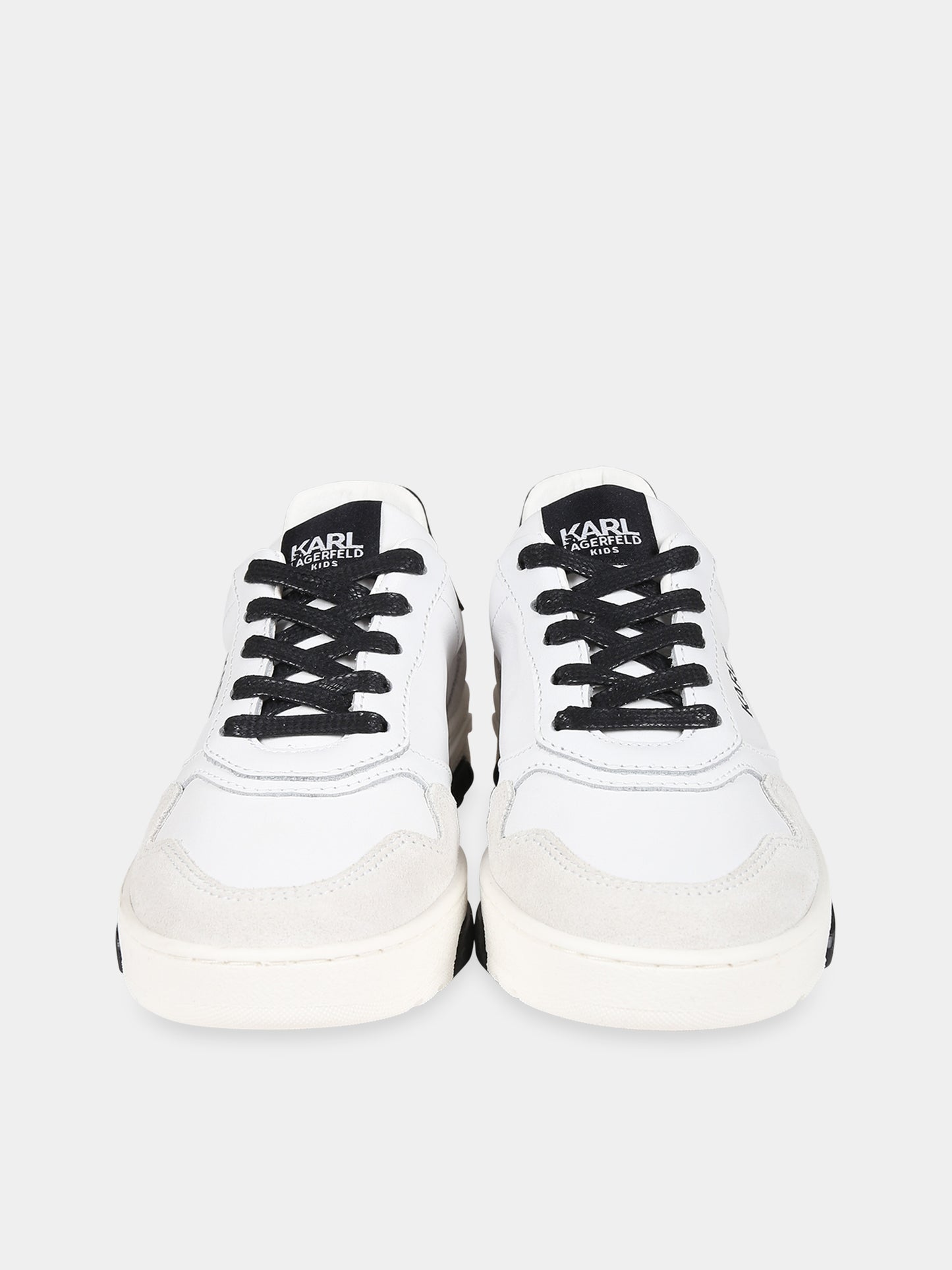 Sneakers bianche per bambini con logo,Karl Lagerfeld Kids,Z29071 BIANCO