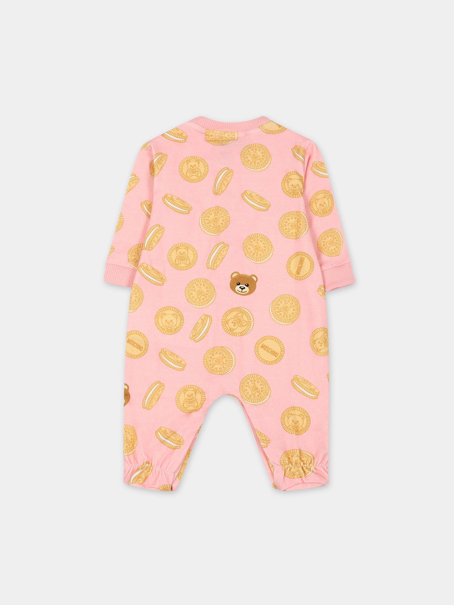 Set multicolor per neonata con Teddy Bear e biscotti,Moschino Kids,MUY05F LBBC0 83398