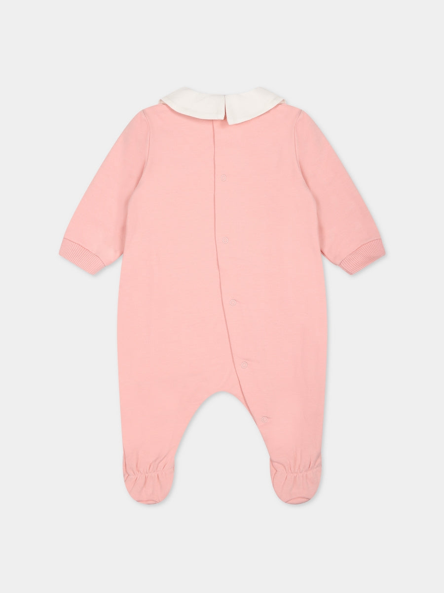 Tutina rosa per neonata con Teddy Bear,Moschino Kids,MUT03O LDA17 50209