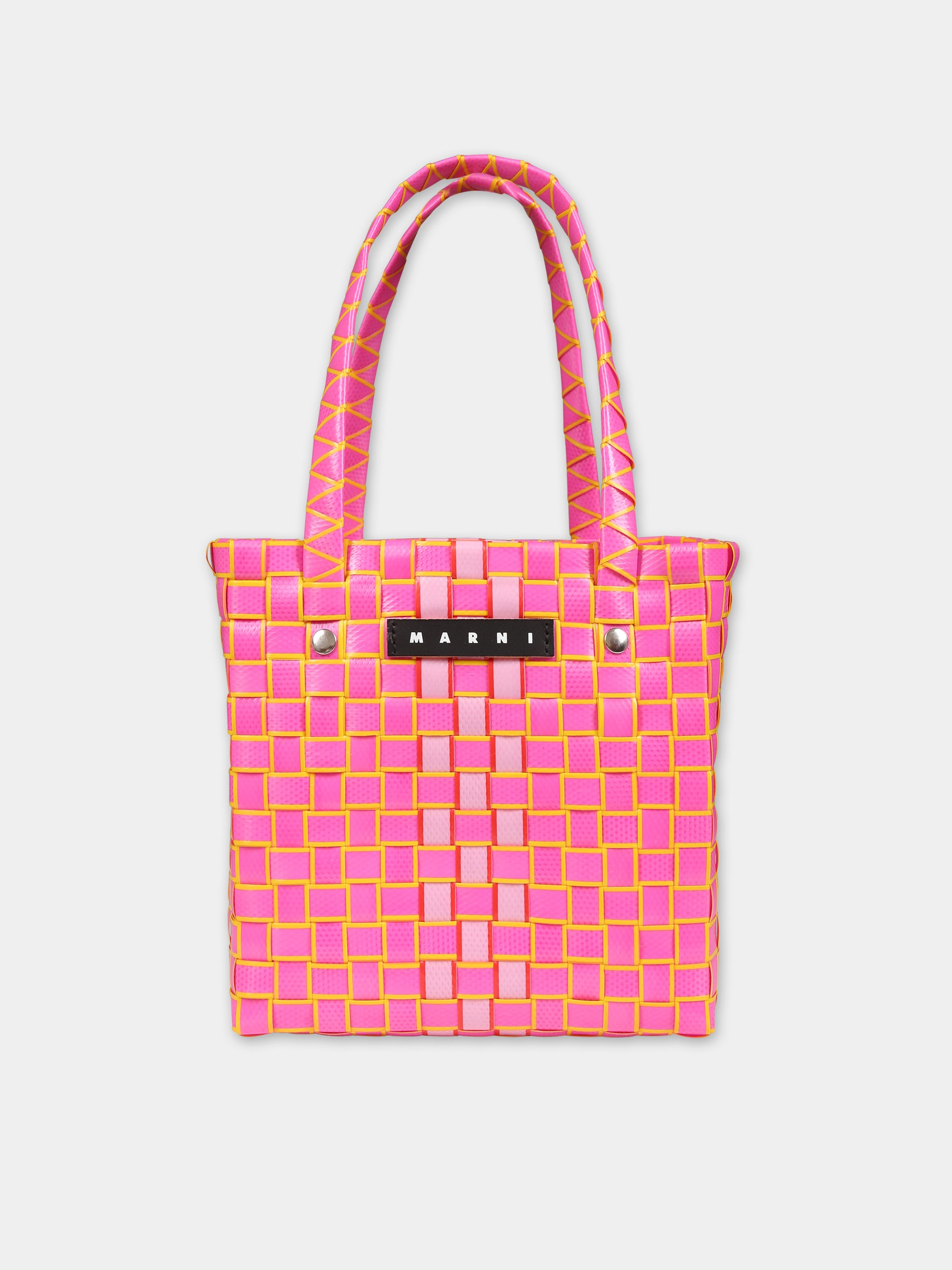 Borsa rosa per bambina con logo,Marni Kids,M00638 0MC19