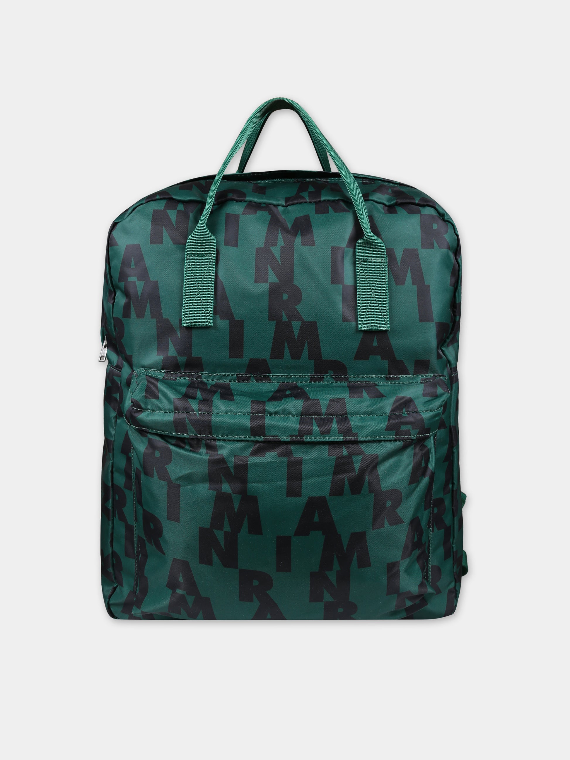 Zaino verde per bambini con logo,Marni Kids,M00633 0M523