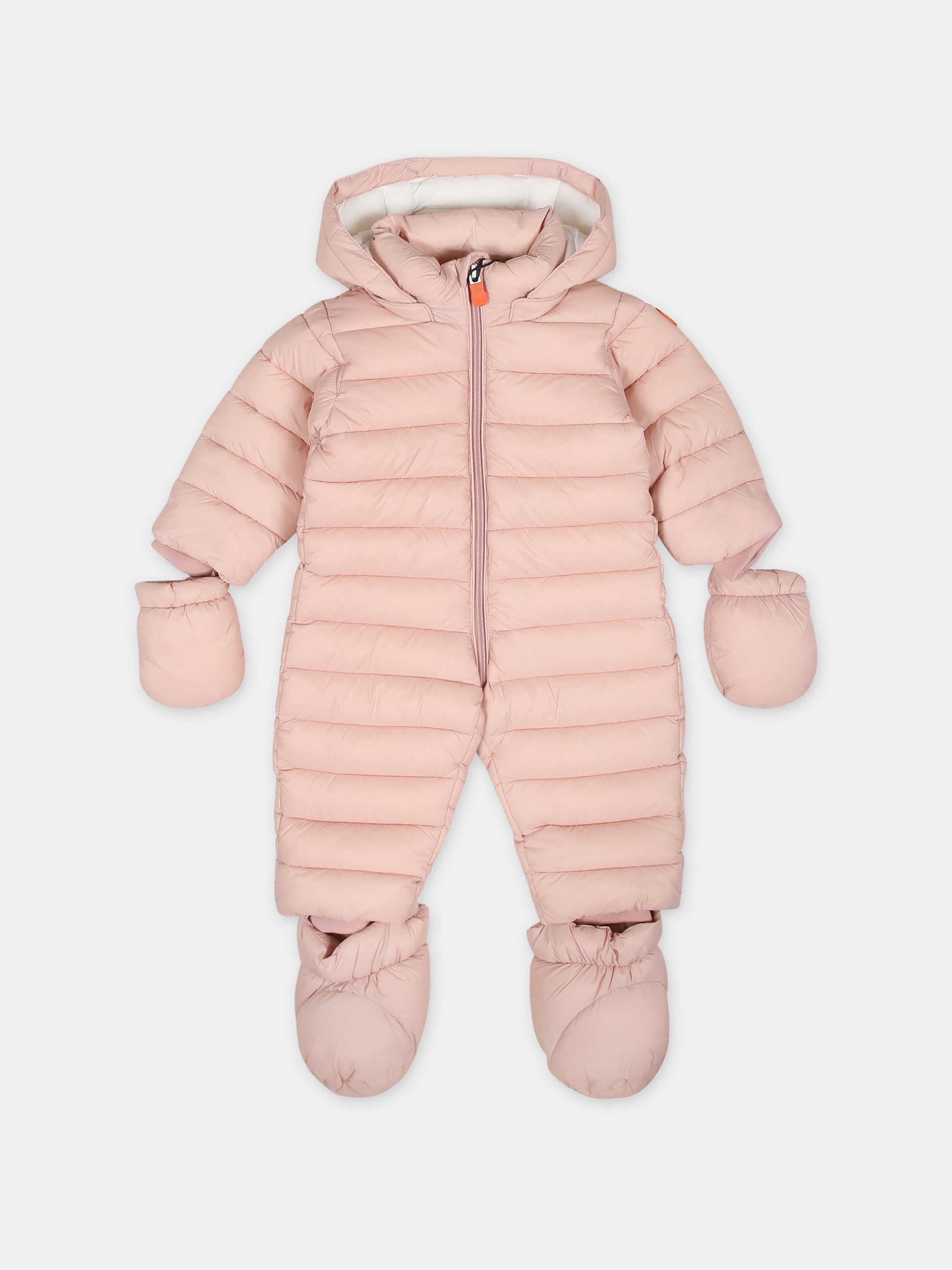 Piumino Storm rosa per neonata con logo,Save The Duck Kids,I30002X GIGA17 80007