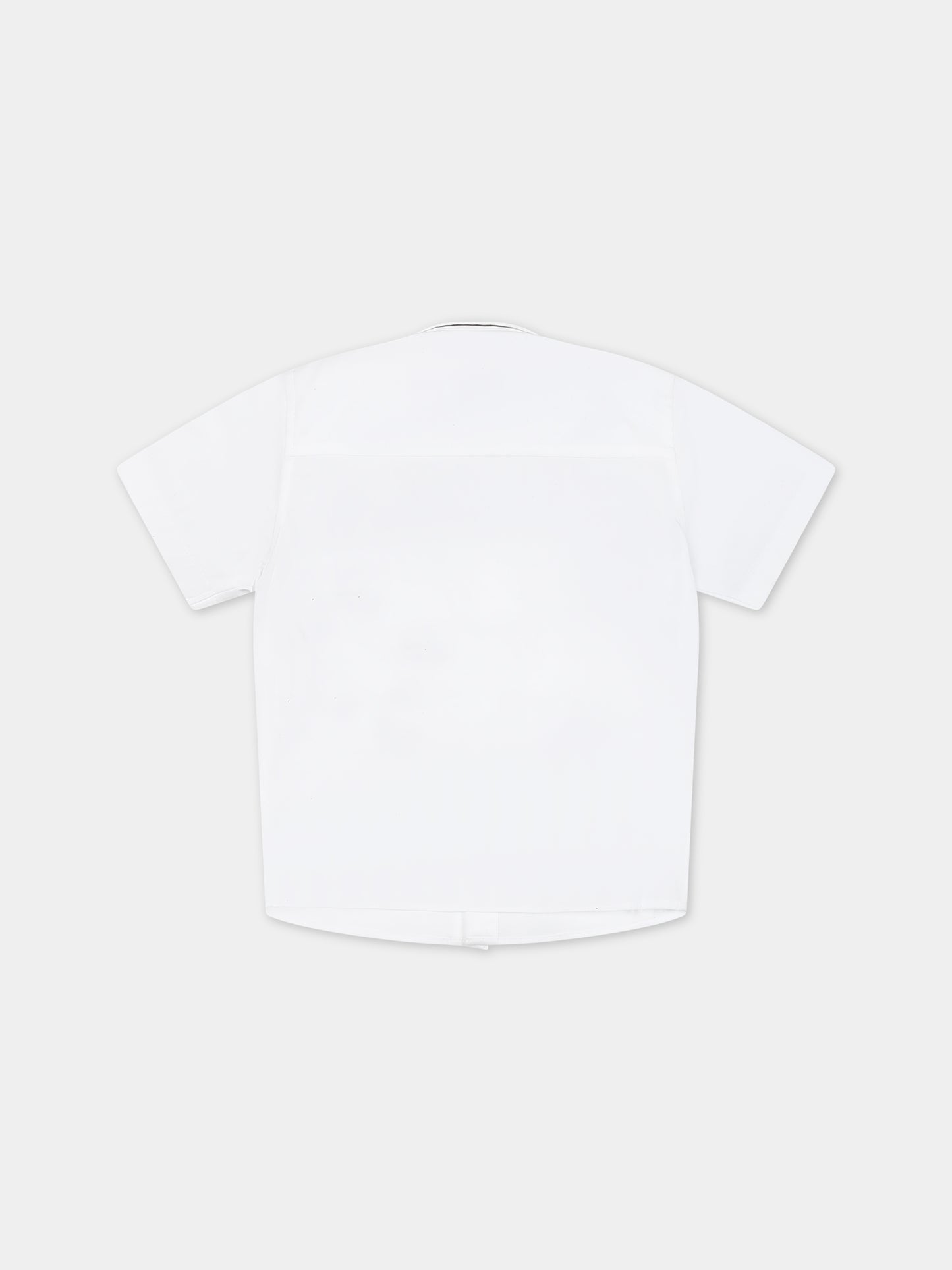 Camicia bianca per neonato con logo,Burberry Kids,8072736