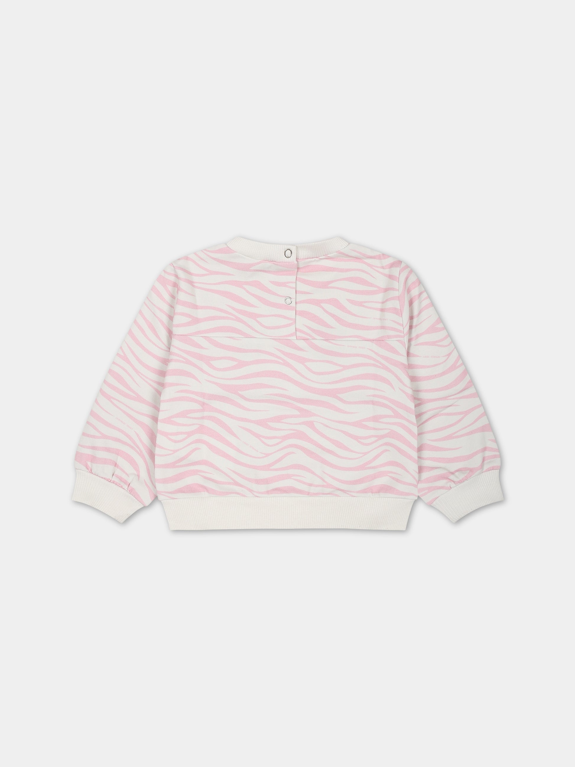 Felpa multicolor per neonata con eyestar,Chiara Ferragni Collection,53B604 2006 067F