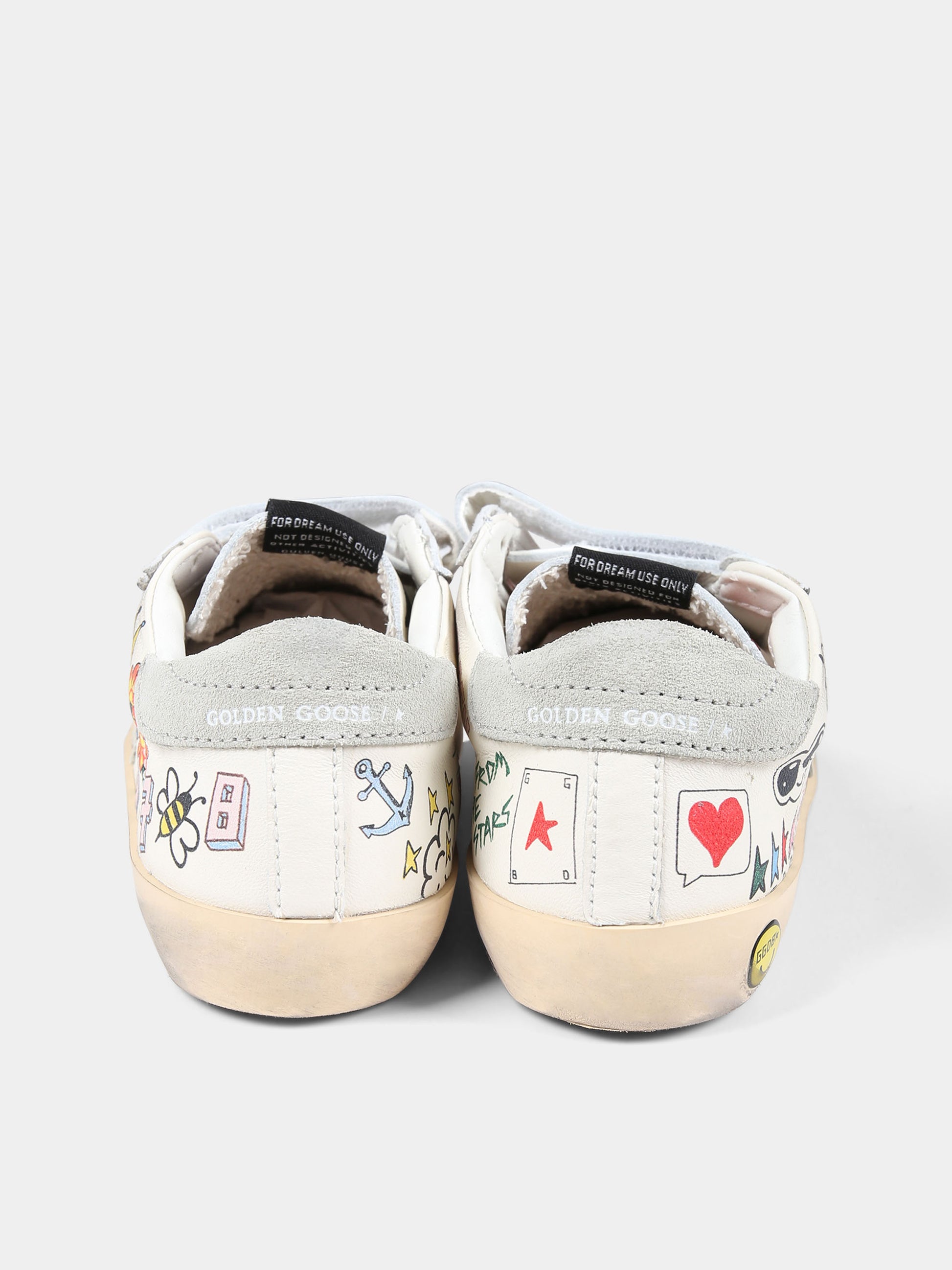 Sneakers bianche per bambini con stella,Golden Goose,GJF00111 F004883 10262