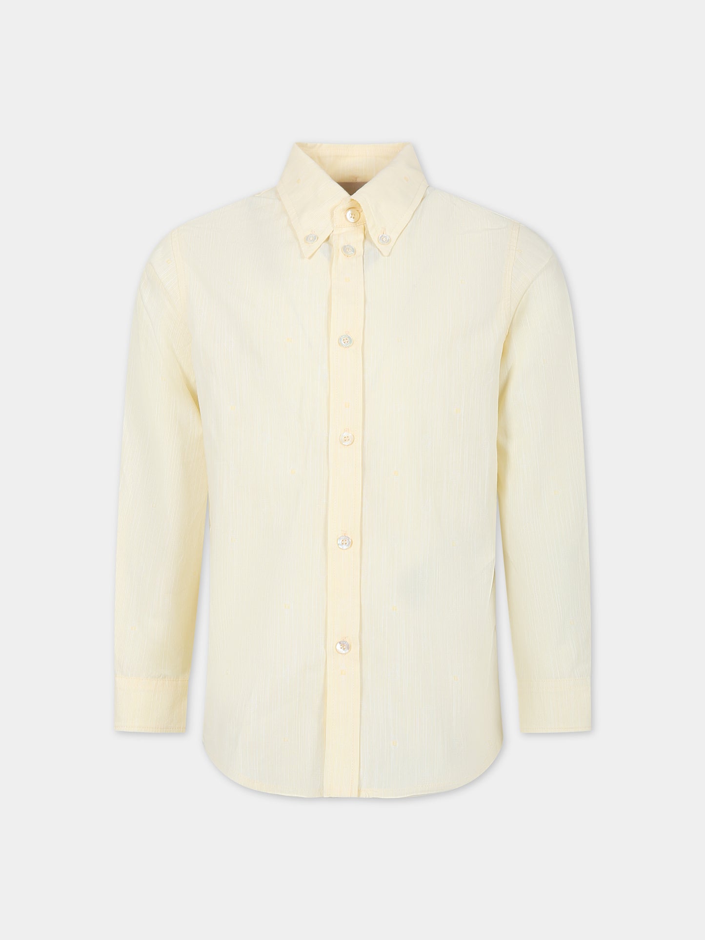 Camicia gialla per bambino,Gucci Kids,747302 XWAYJ 7015