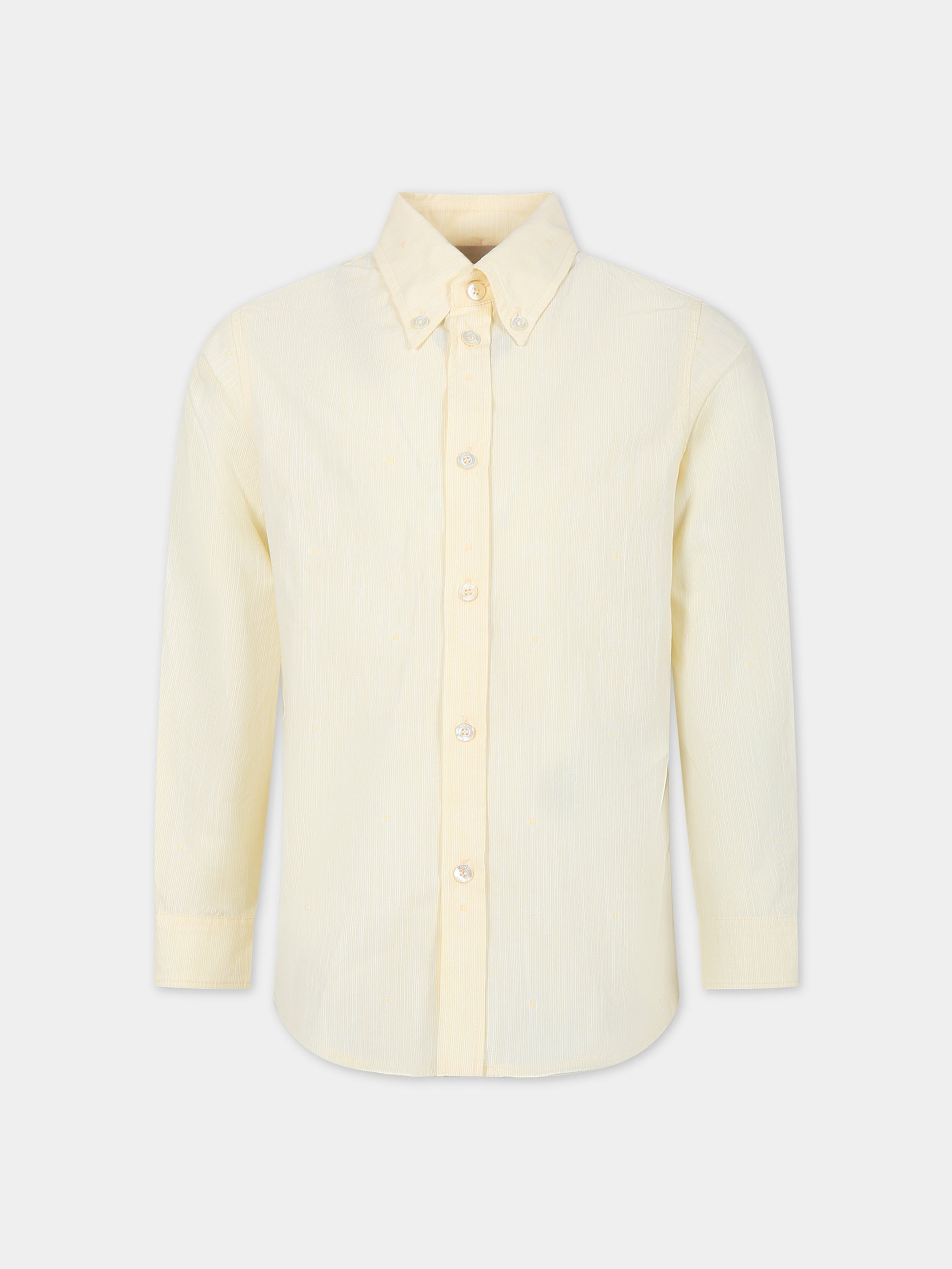 Camicia gialla per bambino,Gucci Kids,747302 XWAYJ 7015