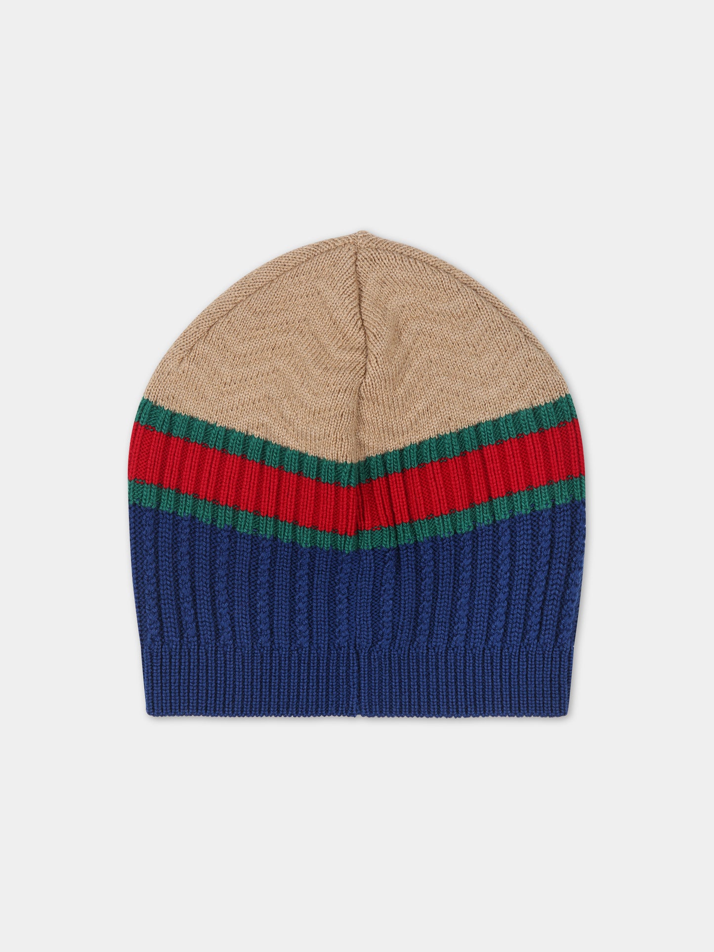 Cappello multicolor per bambini con nastro Web,Gucci Kids,747640 4K206 4179