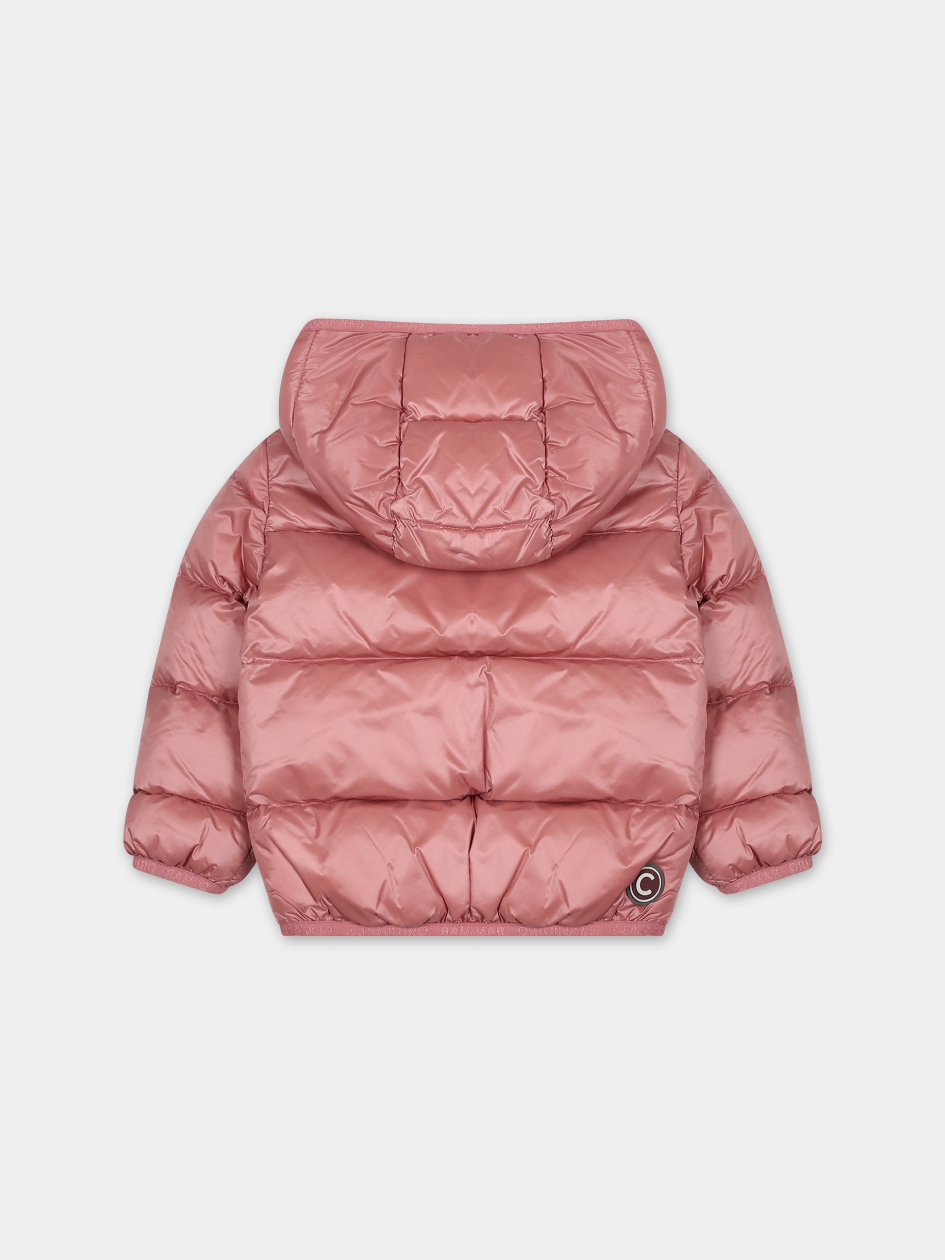 Piumino rosa per neonata con logo,Colmar Originals Kids,3470A 9WY 327