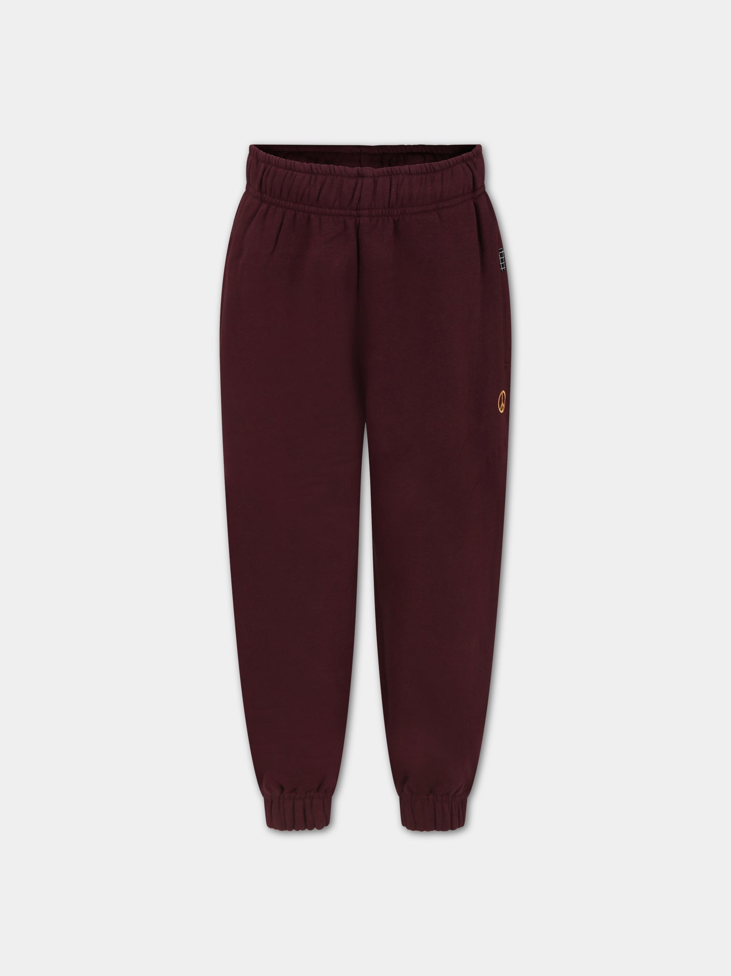 Pantaloni bordeaux per bambini con simbolo della pace,Molo,1W23I201 8799