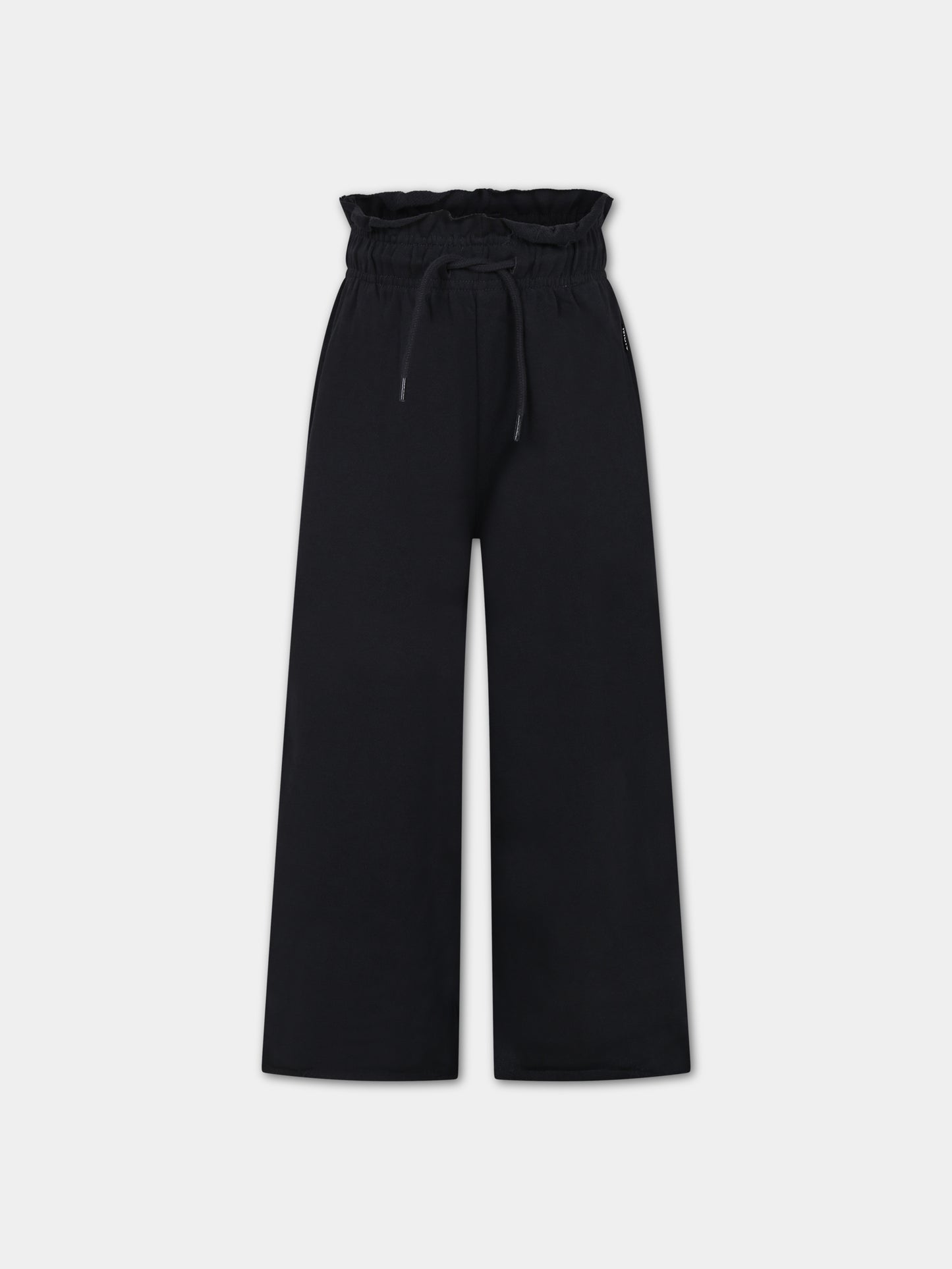 Pantaloni neri per bambina con logo,Molo,2W23I212 2254