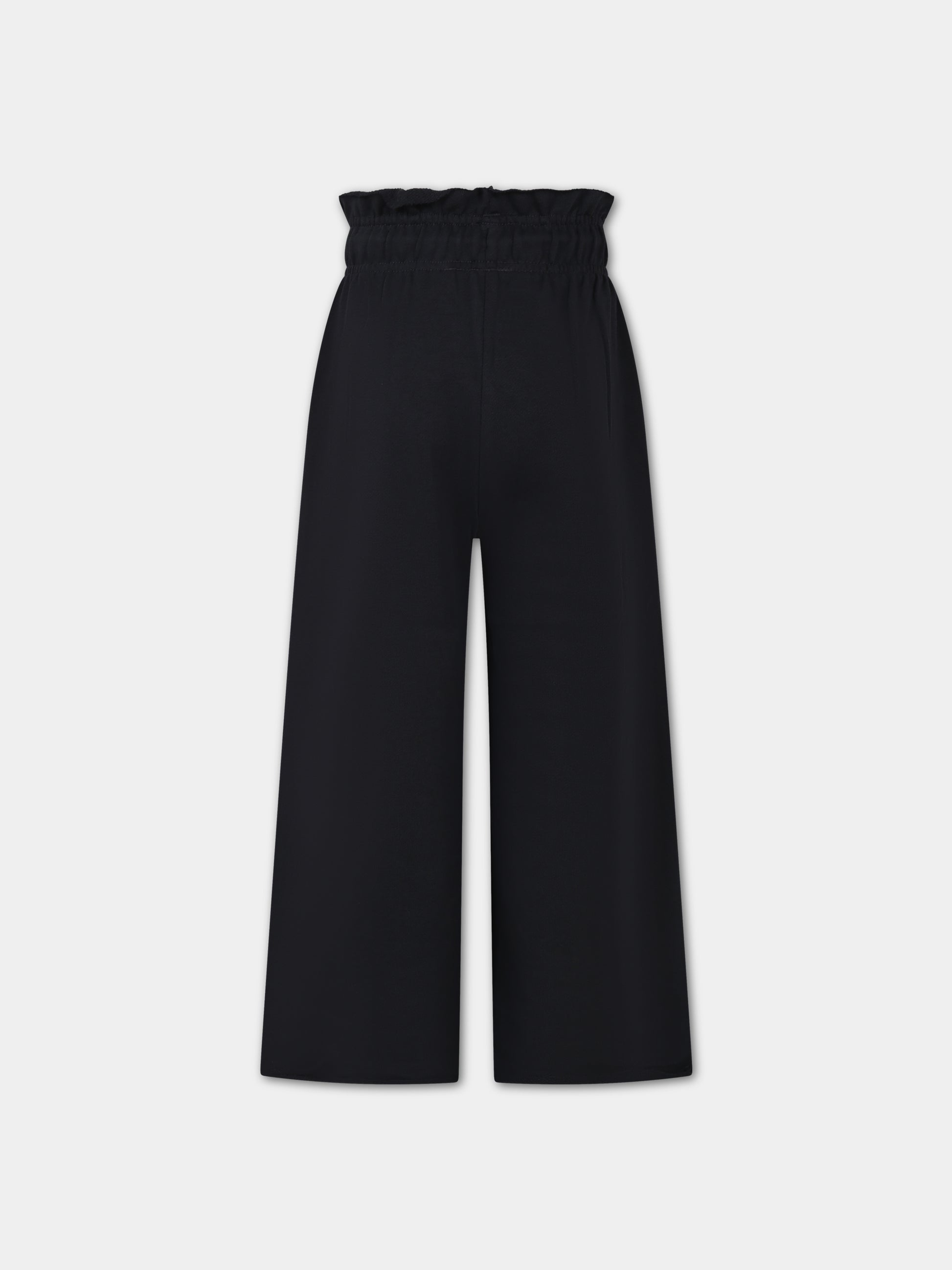 Pantaloni neri per bambina con logo,Molo,2W23I212 2254