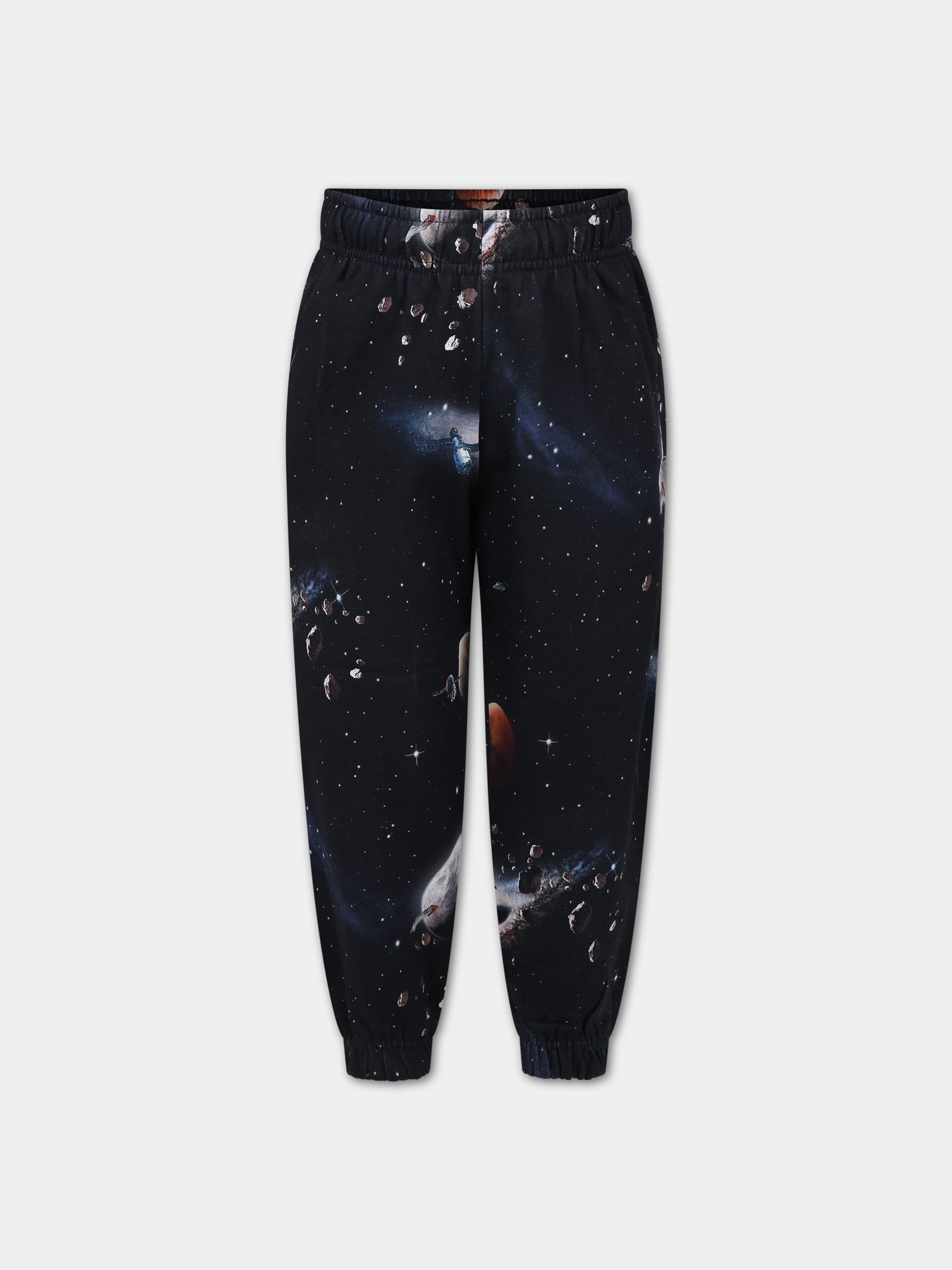 Pantaloni blu per bambino con pianeti,Molo,6W23I202 6941