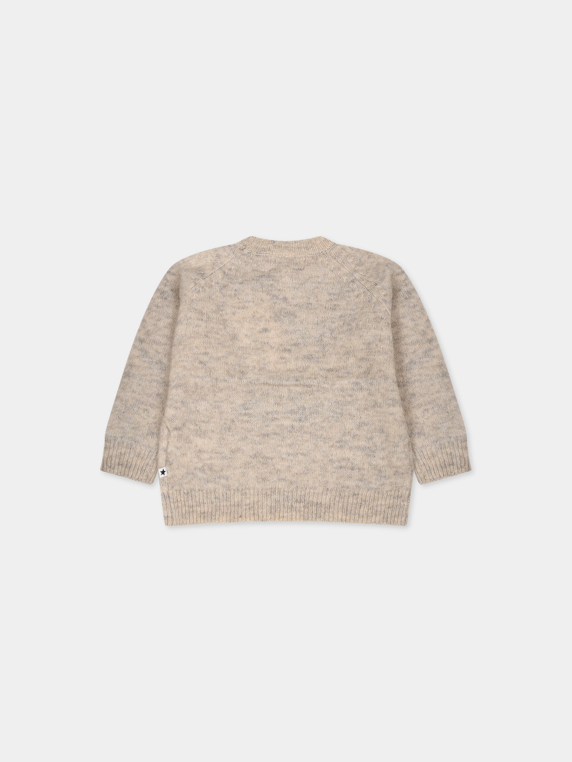 Maglione beige per neonati con coniglio,Molo,6W23K205 8787