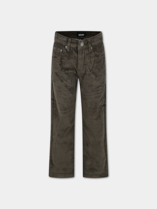 Pantaloni verdi per bambino con logo,Molo,1W23I105 8796