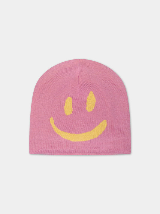 Berretto rosa per bambina con smile,Molo,7W23S304 8765