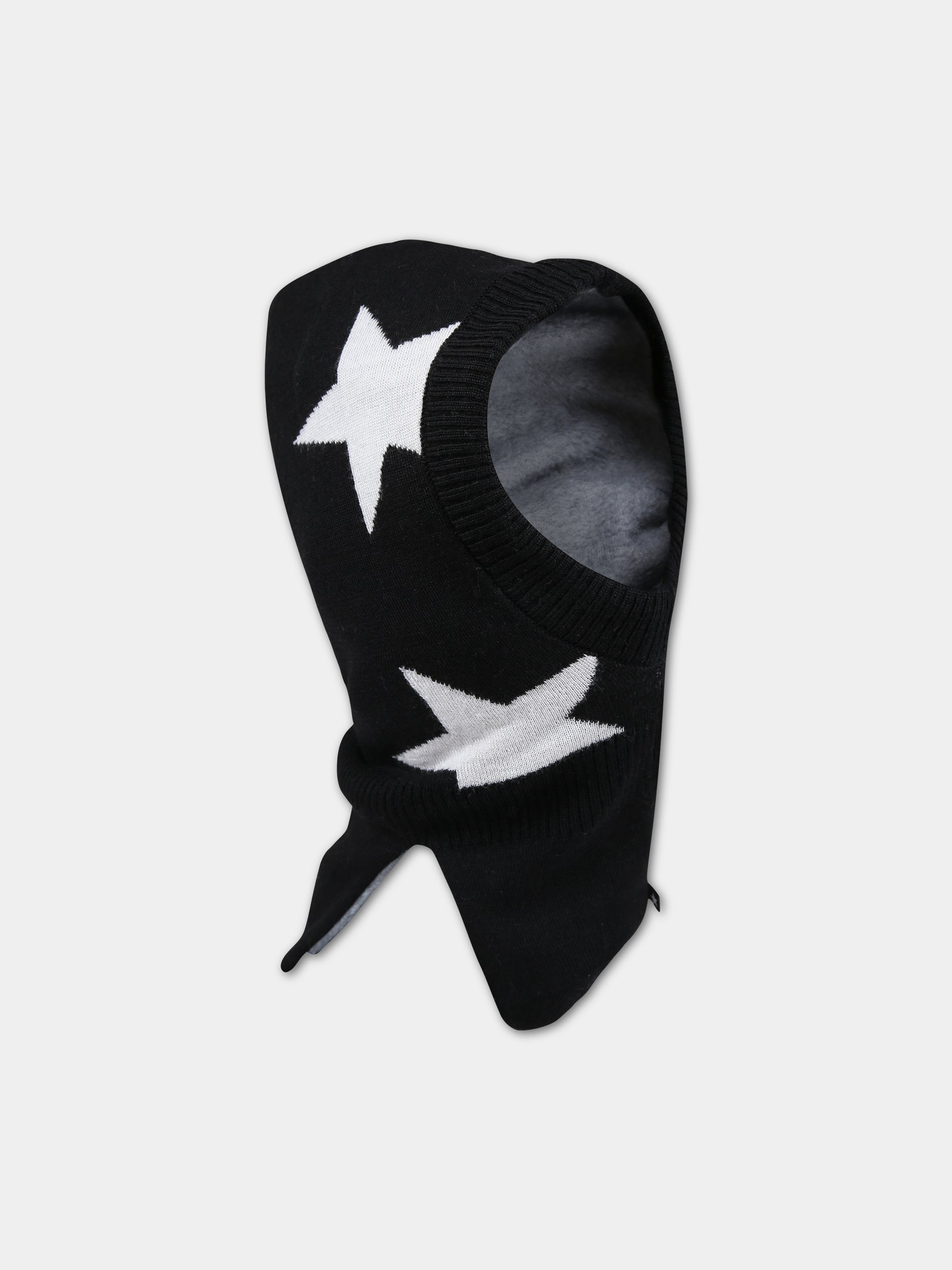 Balaclava nero per bambini con stelle,Molo,7W23S402 0099