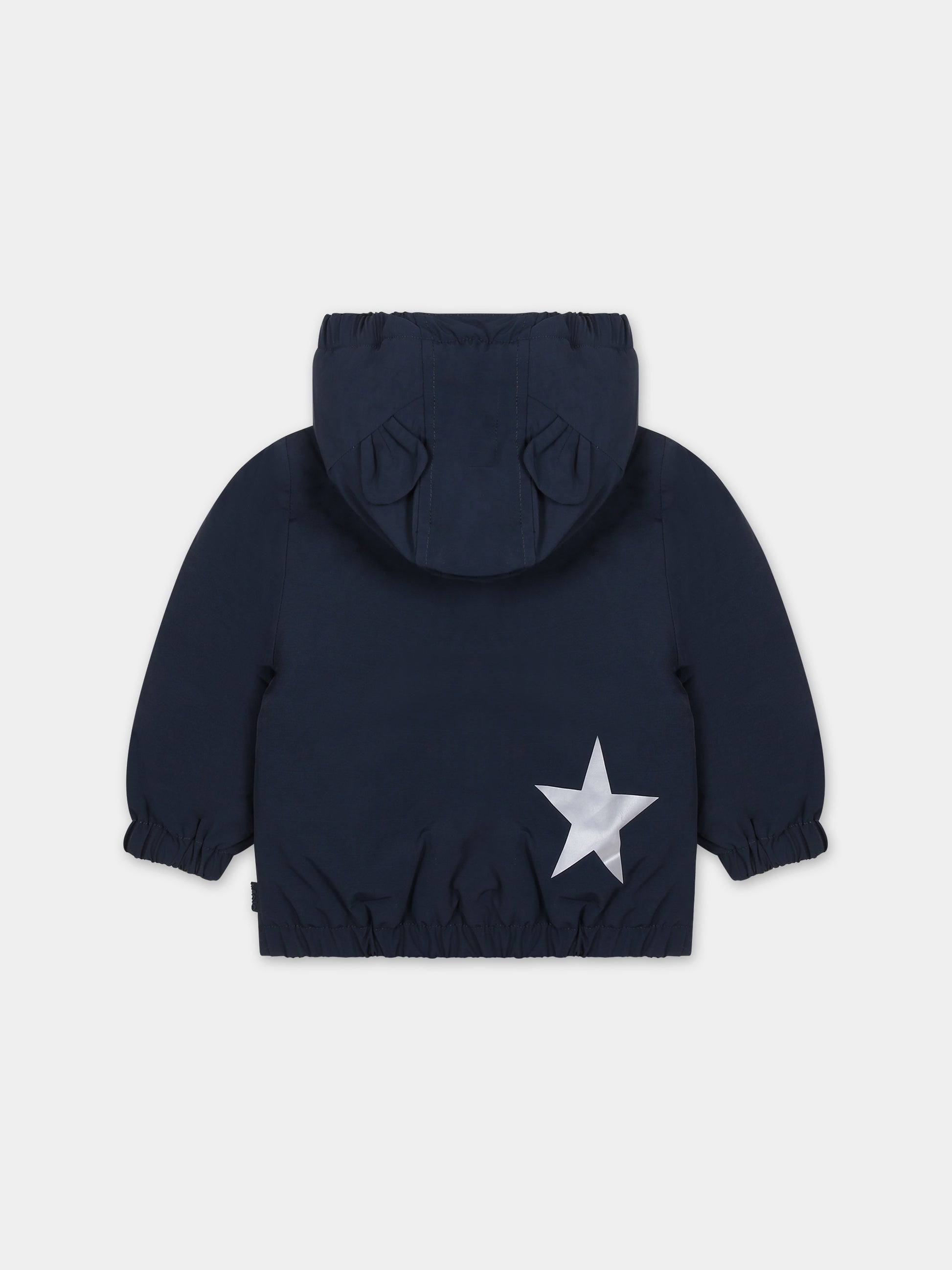 Giubbotto blu per neonato con logo,Molo,5W23M323 8753