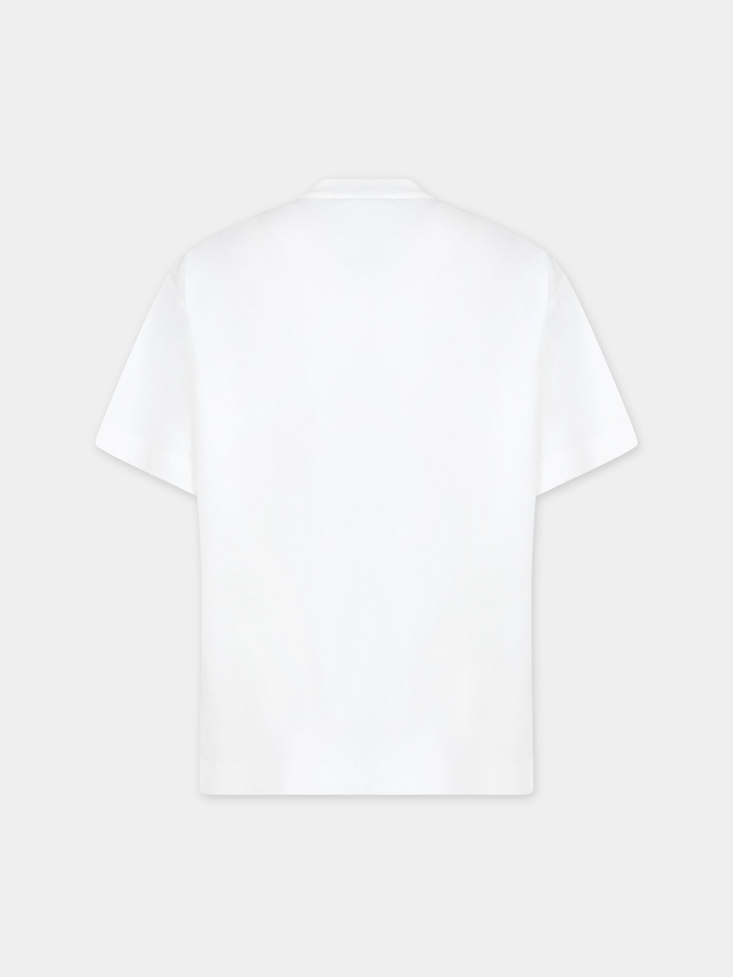 T-shirt bianca con orso per bambina,Fendi Kids,JUI144 7AJ F1LL7