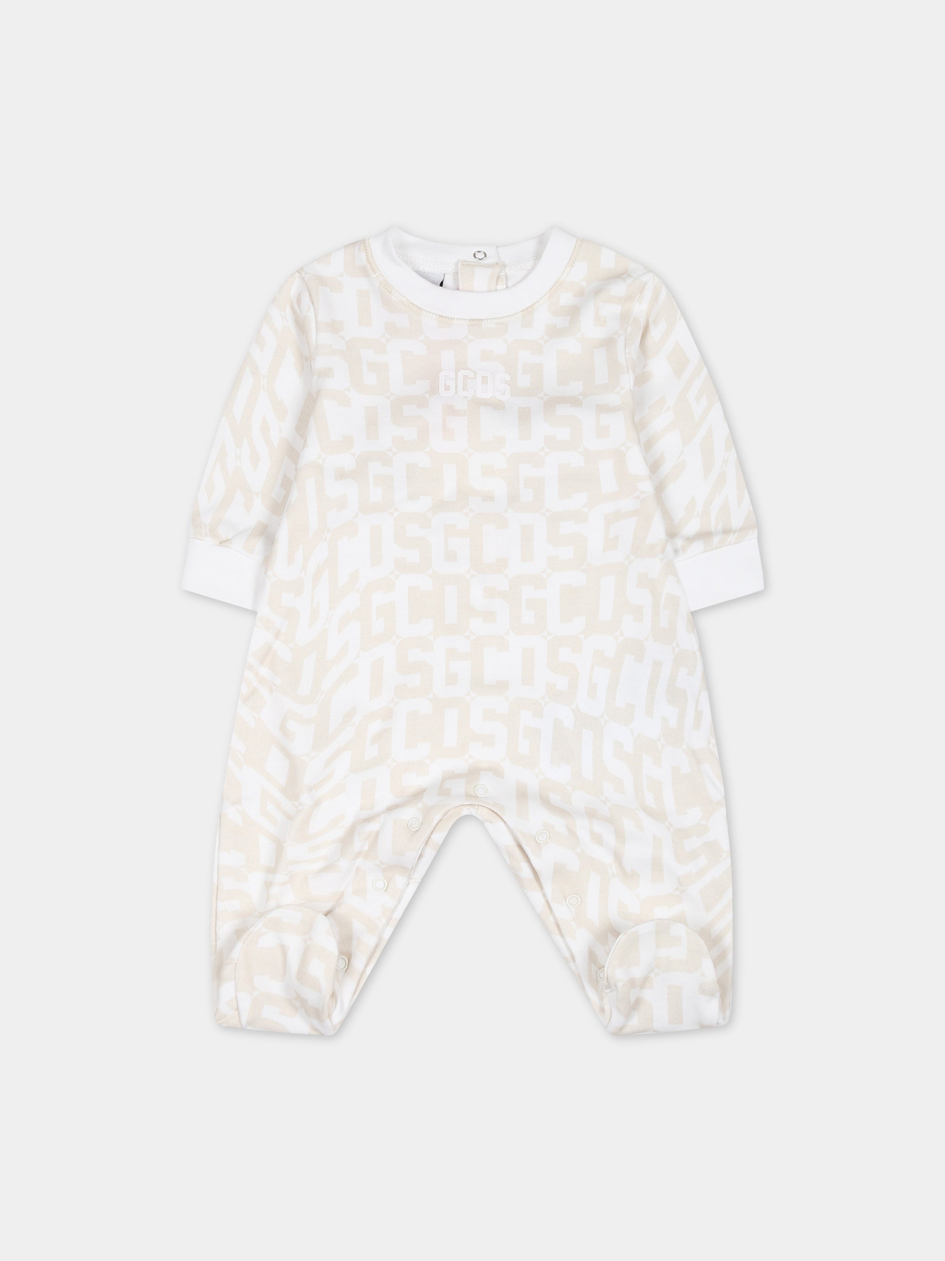 Set avorio per neonati con logo,Gcds Kids,GUY010 LAB77 85016