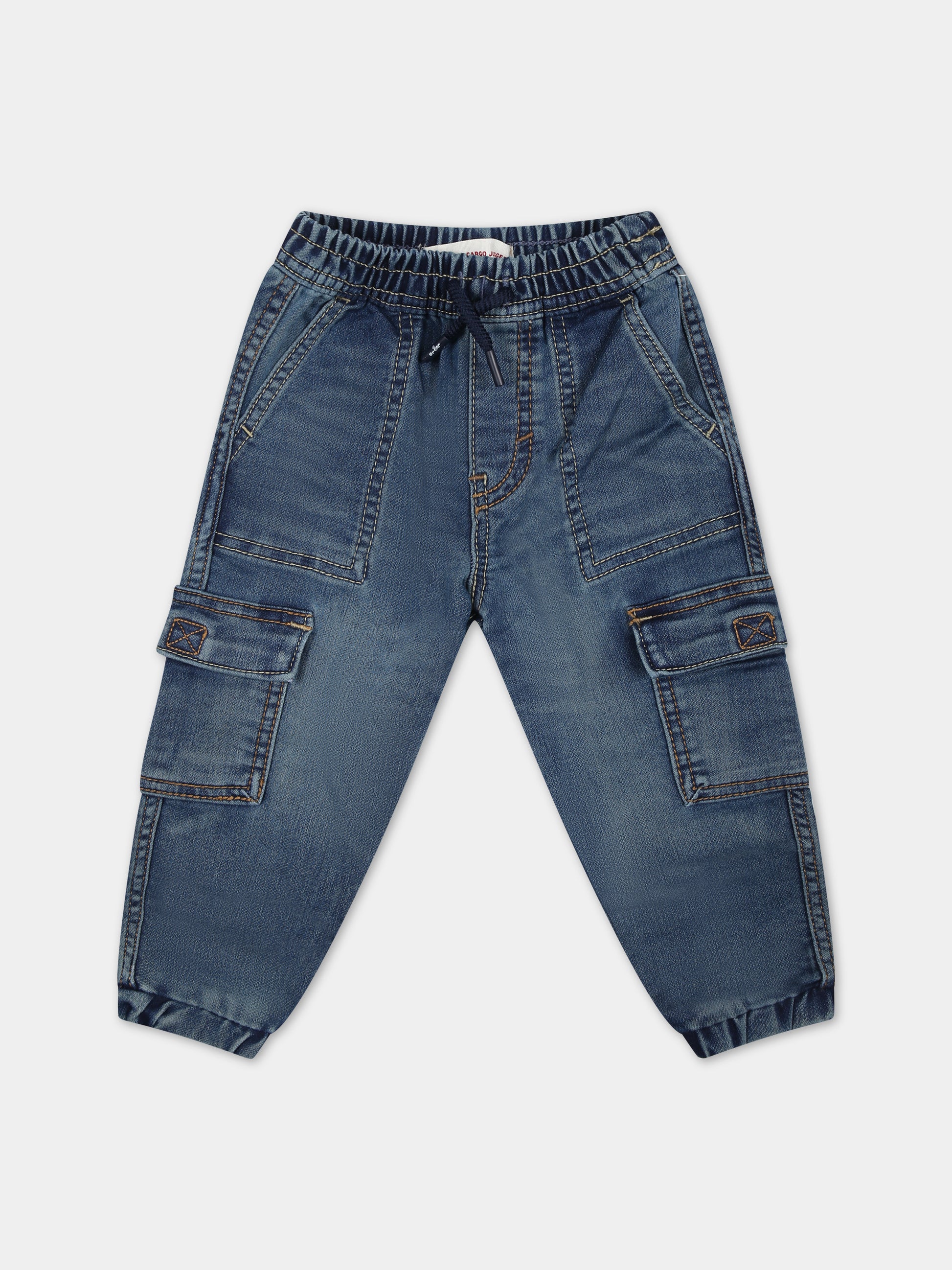 Jeans cargo in denim per neonato,Levi's Kids,23WMLK6EJ115 M9Q
