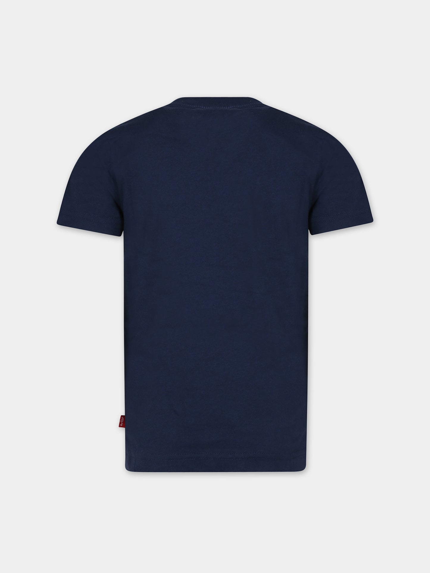 T-shirt blu per bambini con logo,Levi's Kids,23WMLK8E8157 C8D