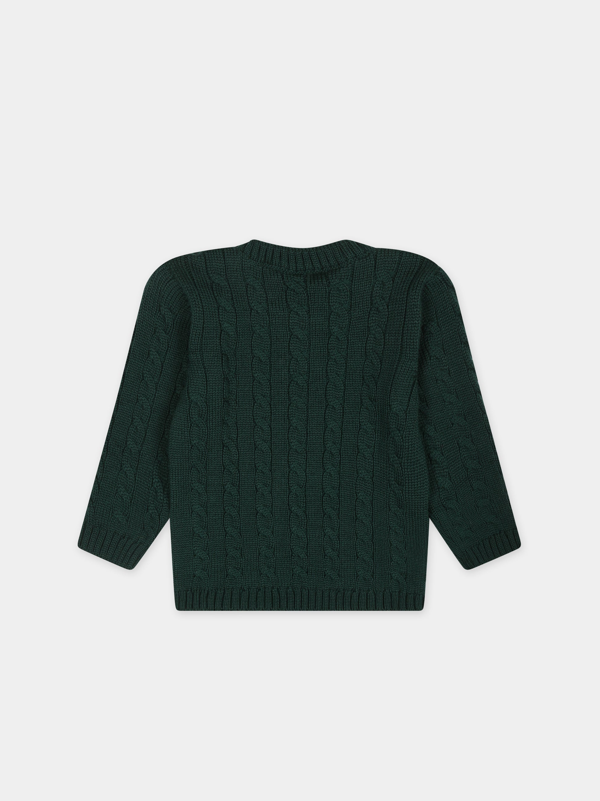 Maglione verde per neonato,Little Bear,7164 VERDE