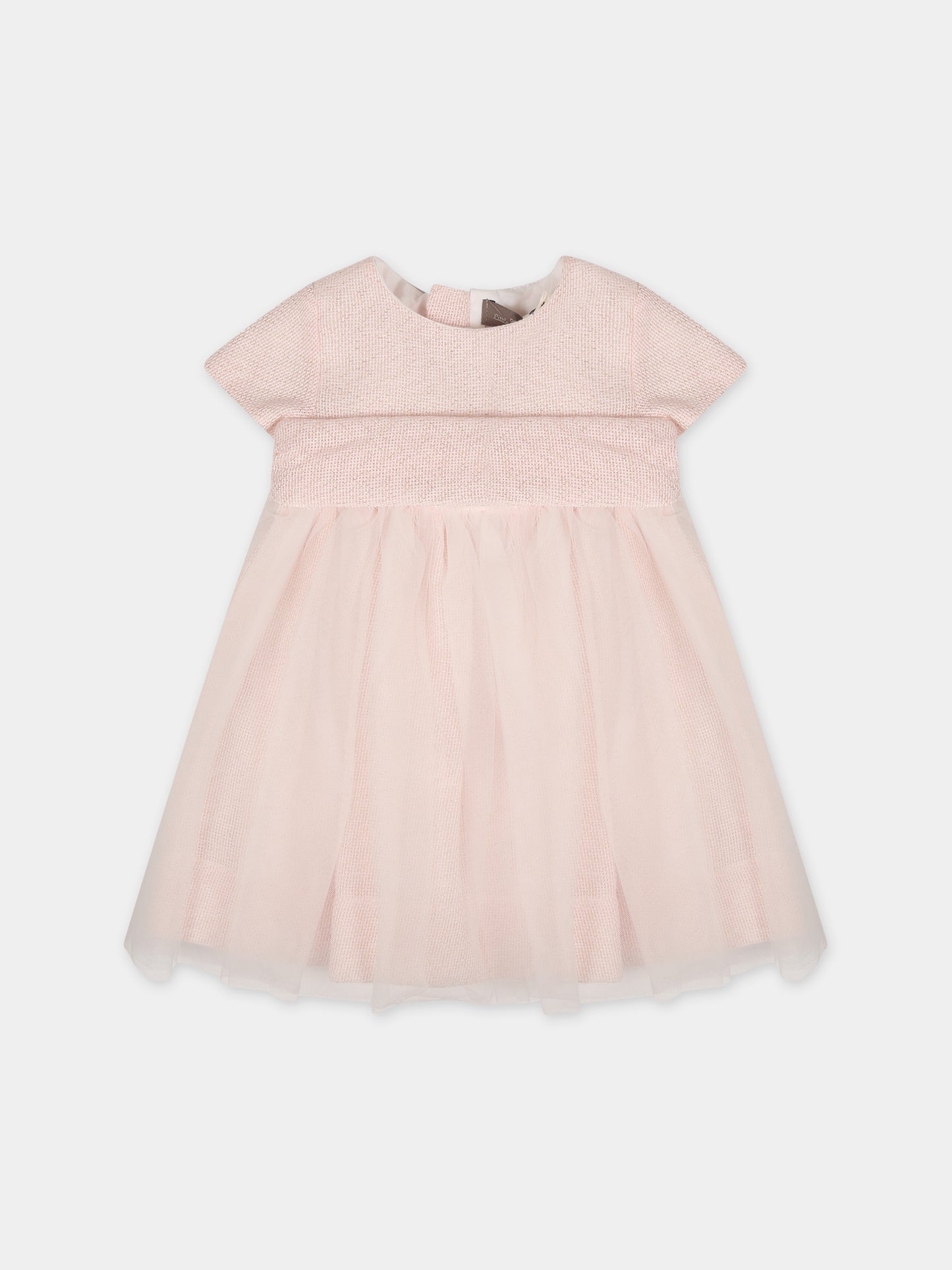 Vestito rosa per neonata,Little Bear,7205 ROSA