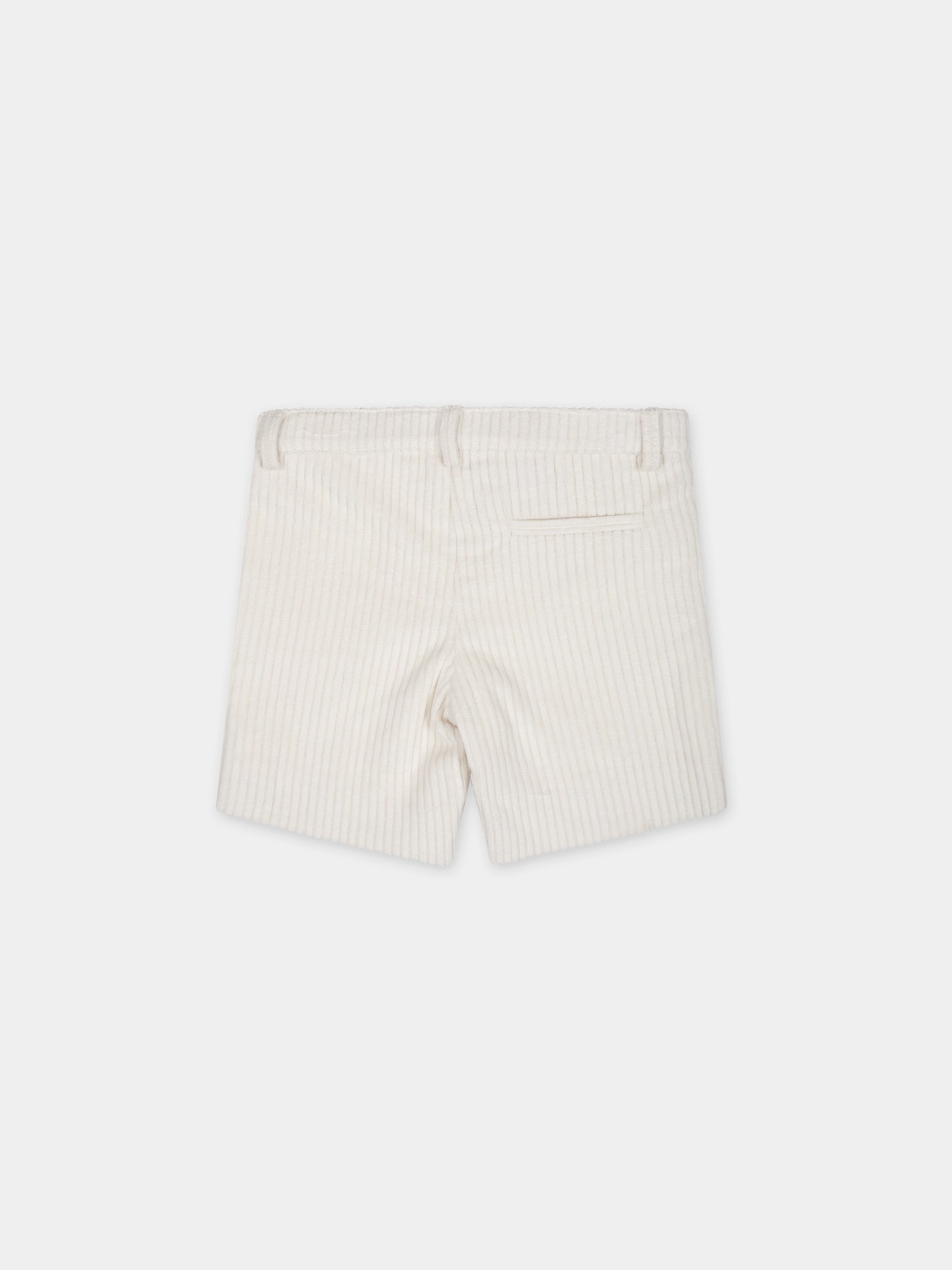 Shorts bianchi per neonato,Little Bear,7230 LATTE