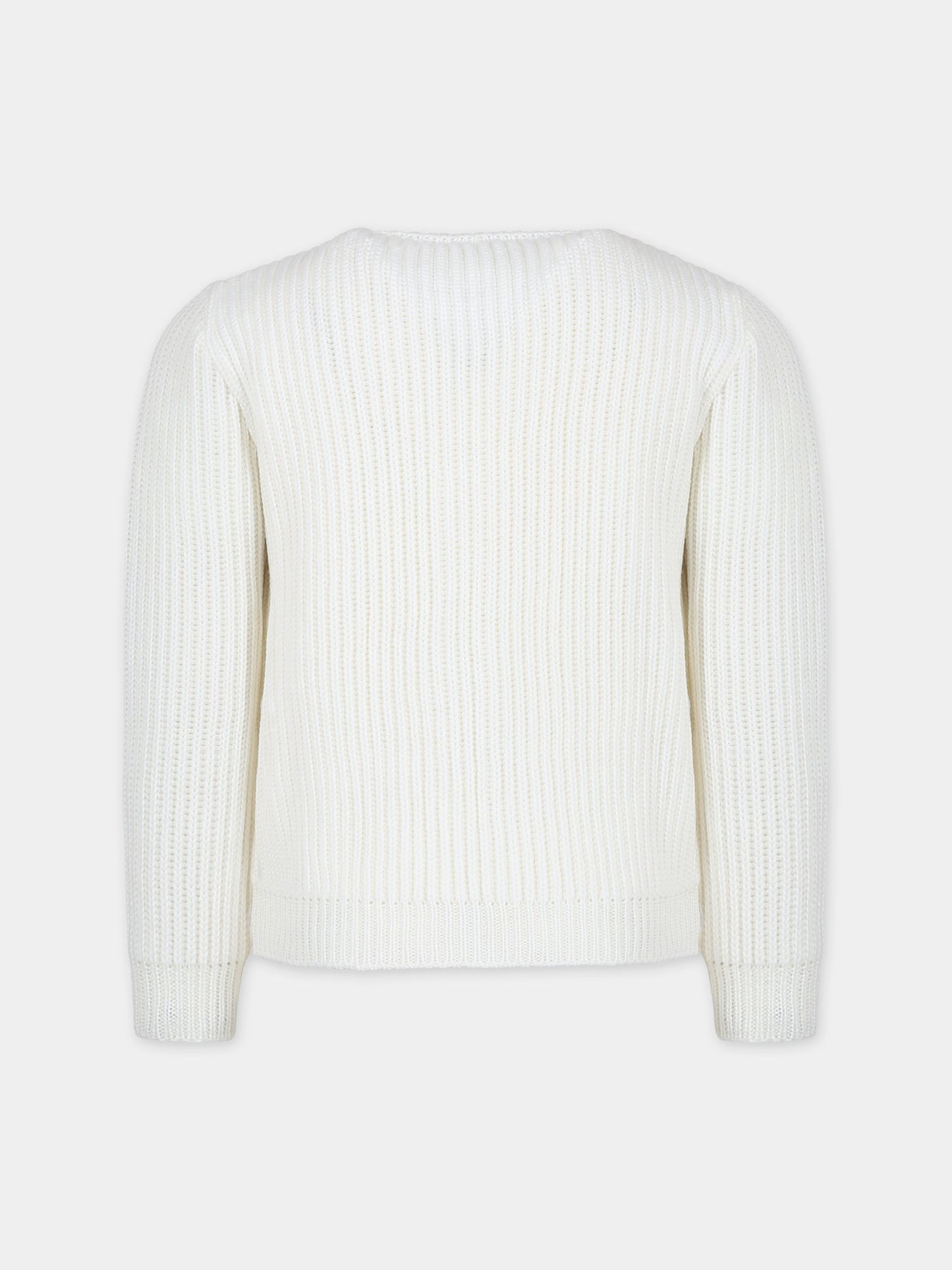 Cardigan bianco per bambini,Little Bear,7167 LATTE