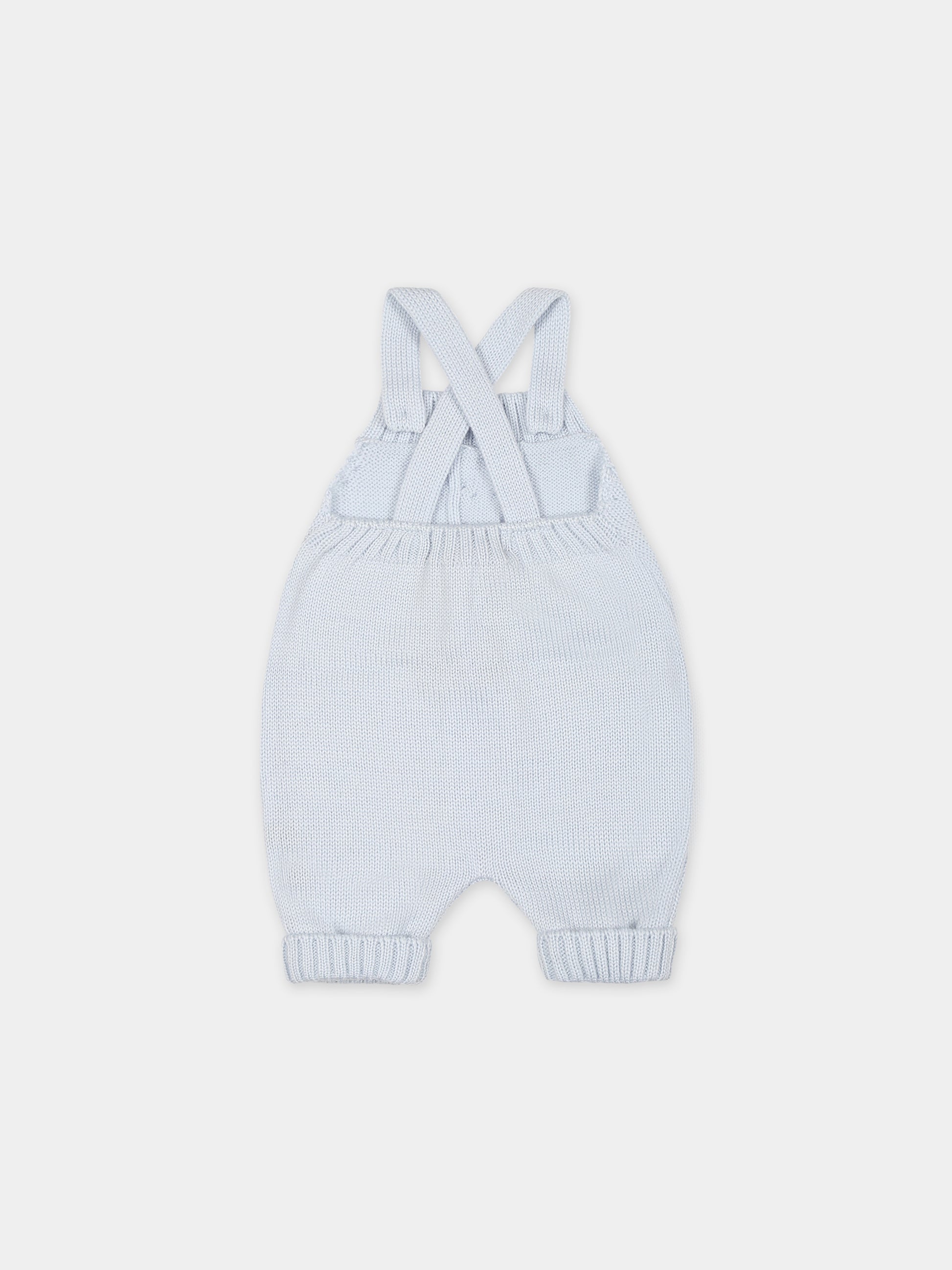 Salopette celeste per neonato,Little Bear,7009 CIELO