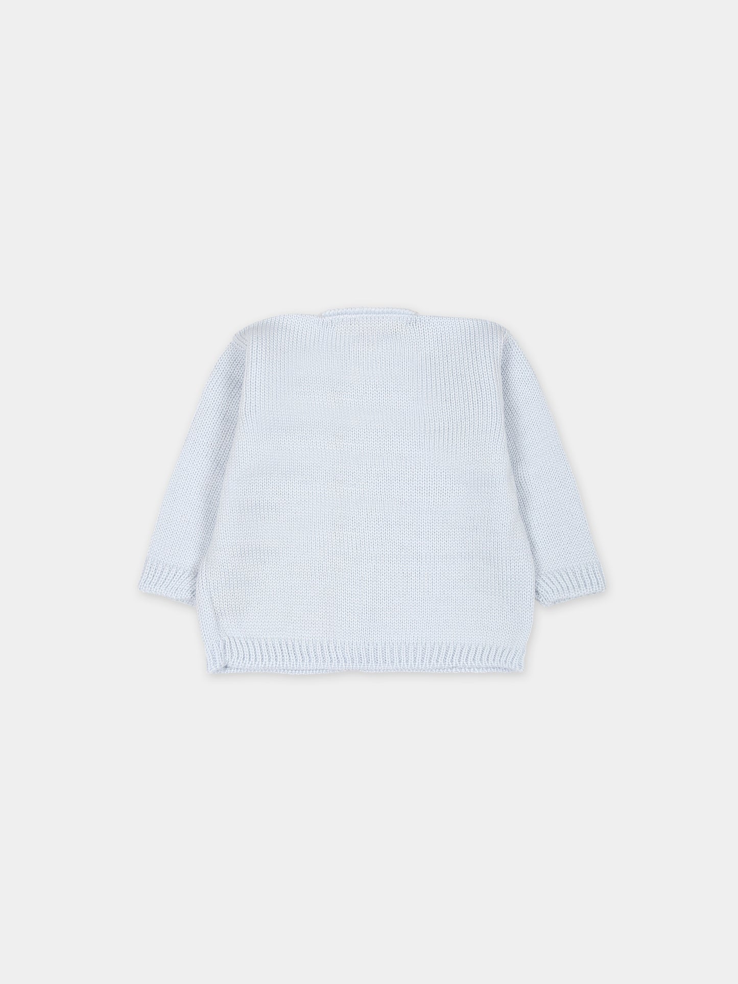 Cardigan celeste per neonato,Little Bear,7006 CIELO