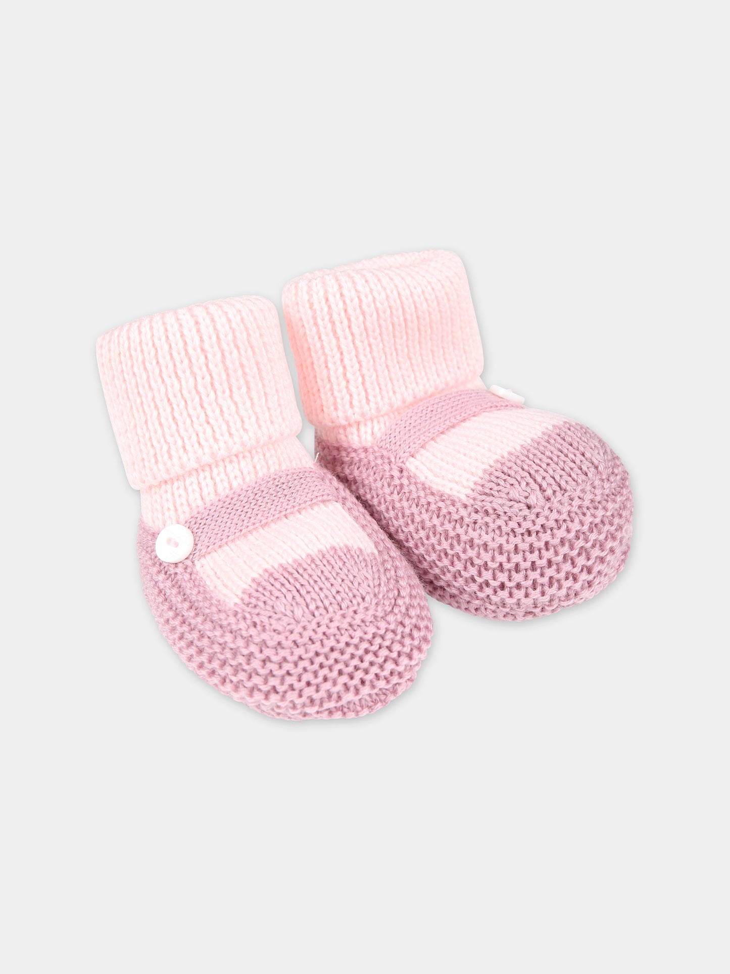 Babbucce rosa per neonata,Little Bear,7141 CIPRIA/PEONIA