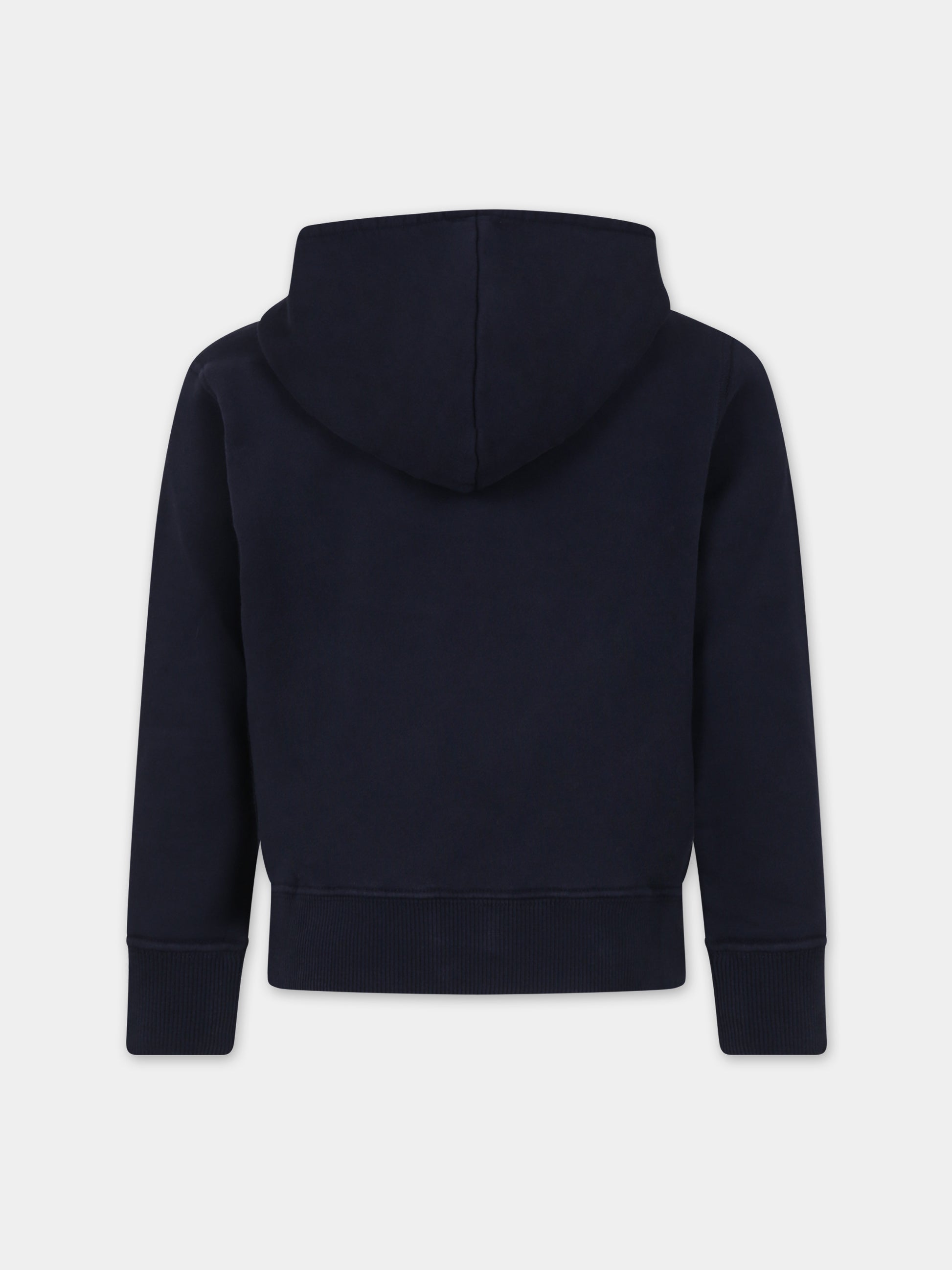 Felpa blu per bambino con logo,Bonpoint,W03BSWK00006 070