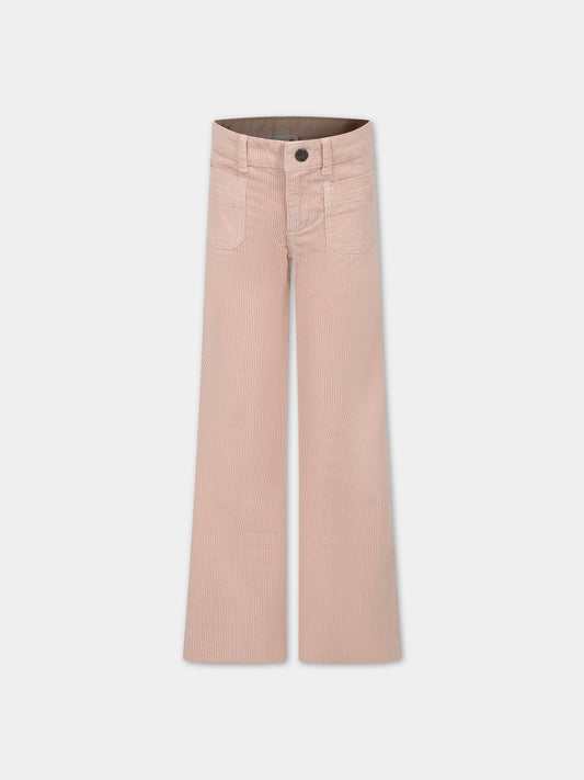 Pantaloni casual rosa per bambina,Bonpoint,W03GPAW00007 023