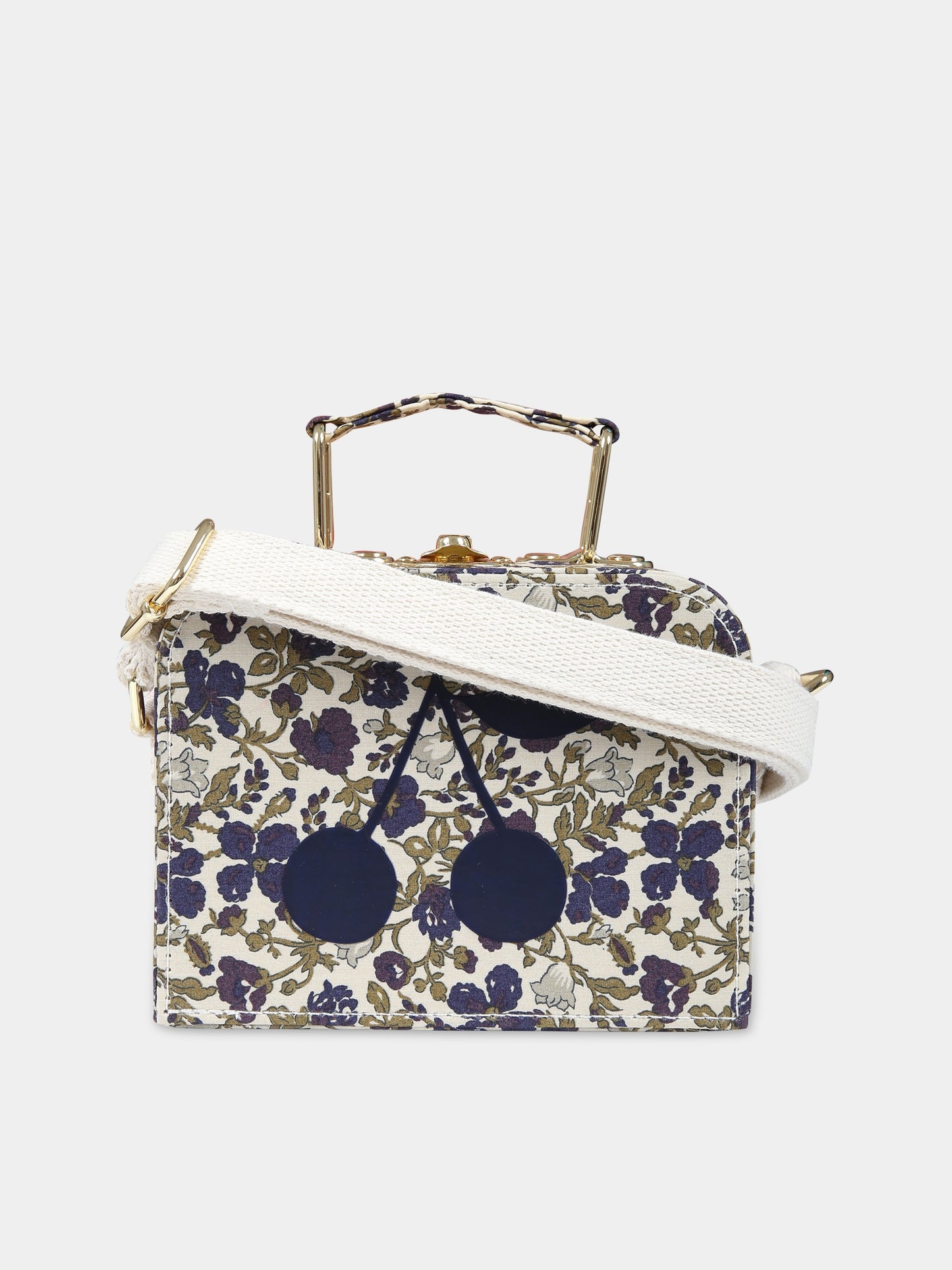 Borsa casual multicolor per bambina con logo,Bonpoint,W03GBAW00006 560