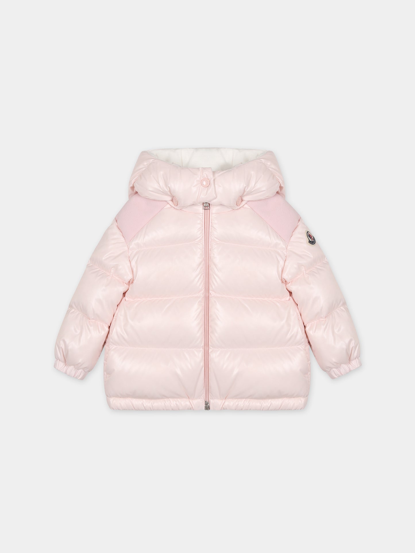 Piumino Valya rosa per neonata con logo,Moncler Kids,951 1A00028 5963V 506