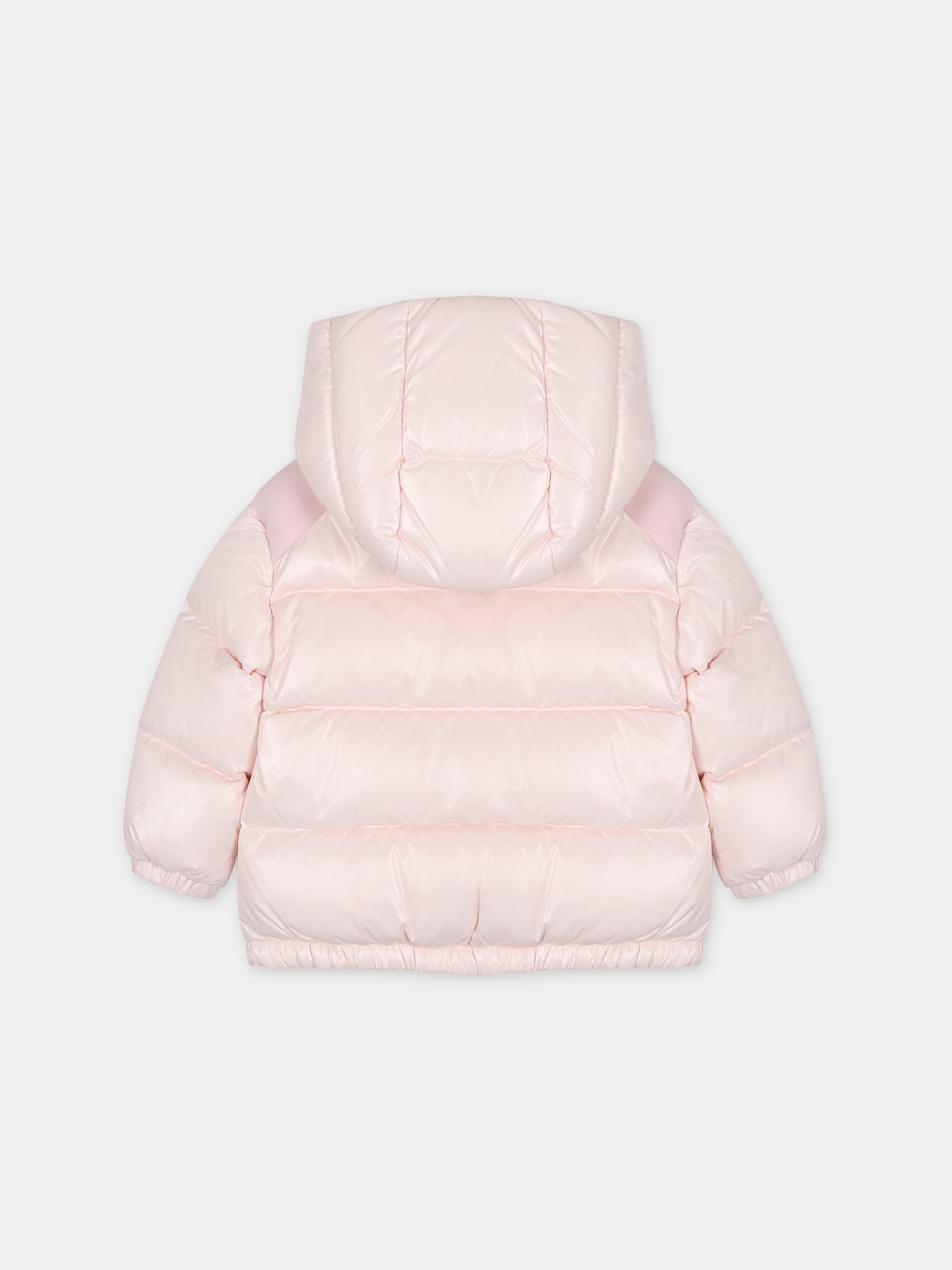 Piumino Valya rosa per neonata con logo,Moncler Kids,951 1A00028 5963V 506