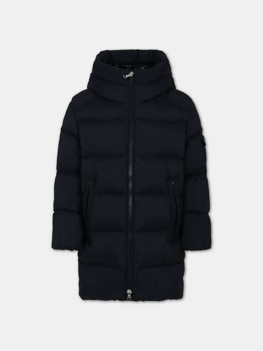 Piumino Marat blu per bambino con logo,Moncler Kids,954 1C00005 595FD 776