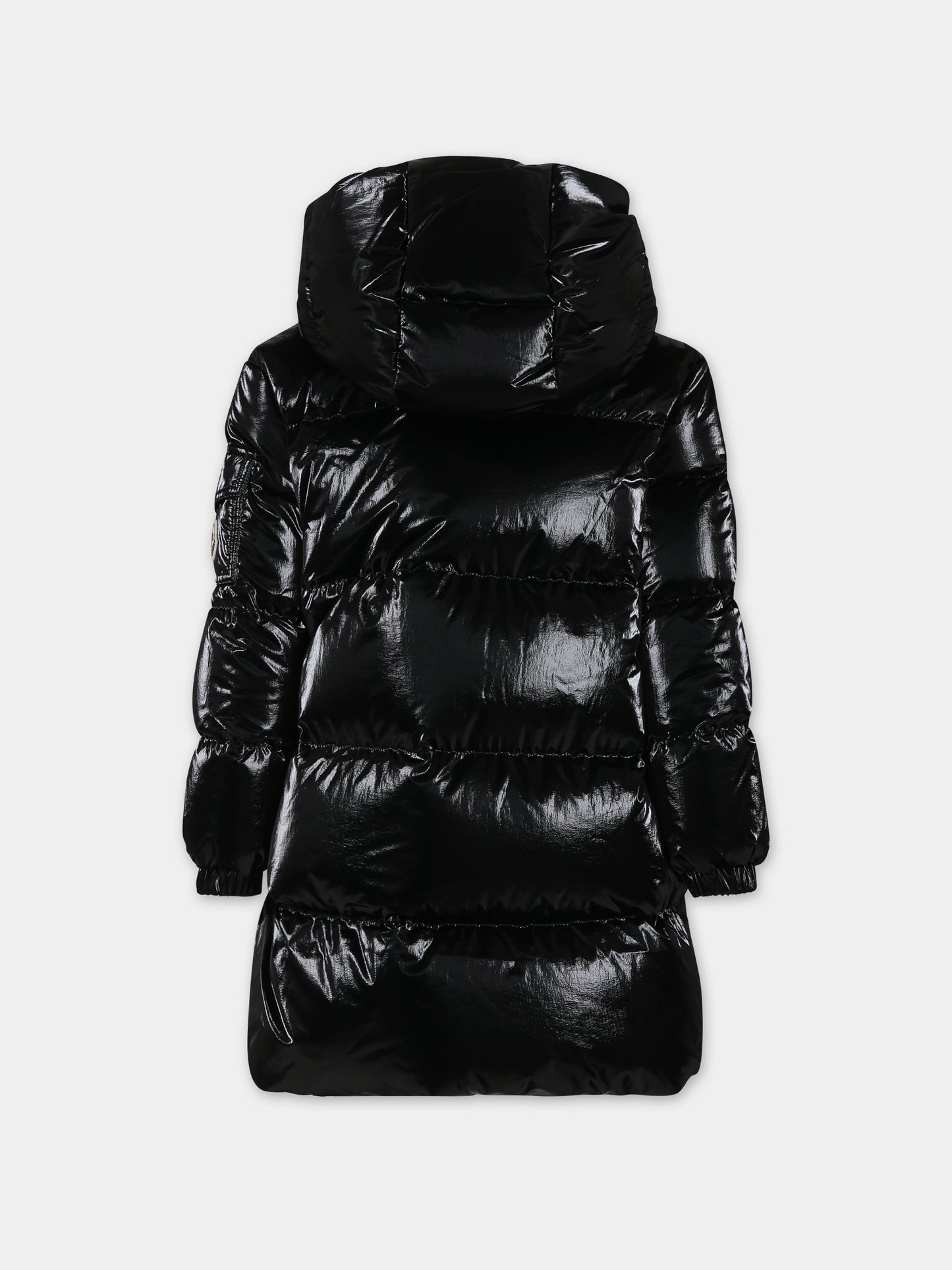 Piumino Amra nero per bambina con logo,Moncler Kids,954 1C00019 596T2 999