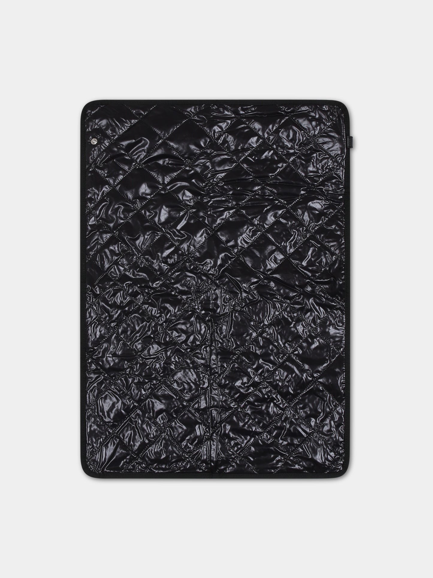 Borsa mamma nera per neonati con patch logato,Moncler Kids,951 5D00002 68950 999