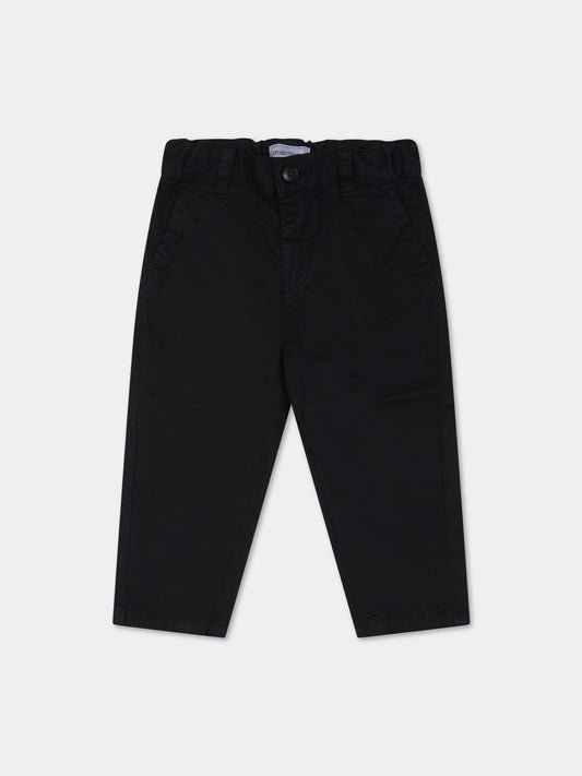 Pantaloni blu per neonato con aquilotto,Armani Junior,6RHP60 4N6YZ 0920