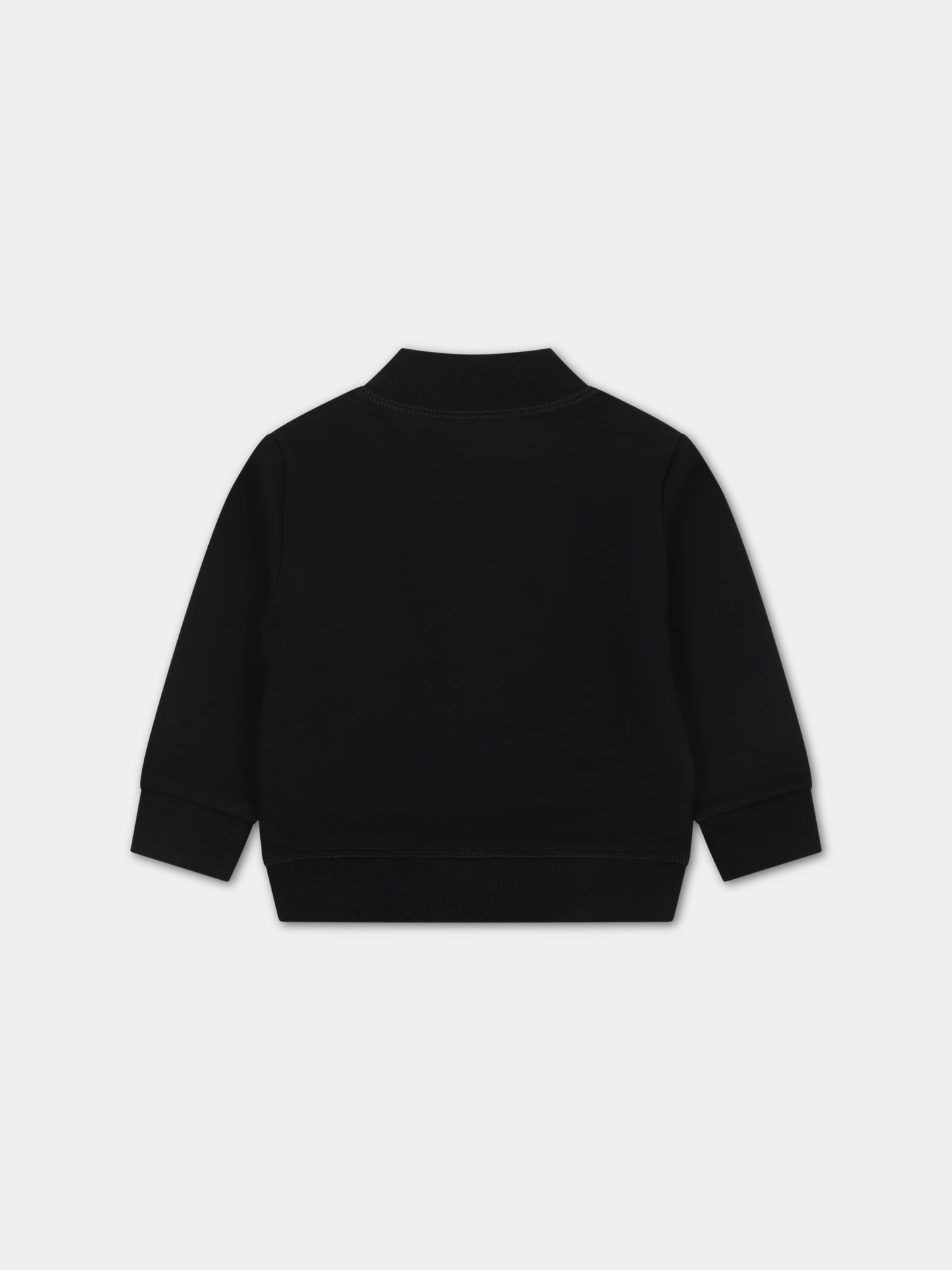 Felpa nera per neonato con logo,Dsquared2,DQ0637 D002Y DQ900