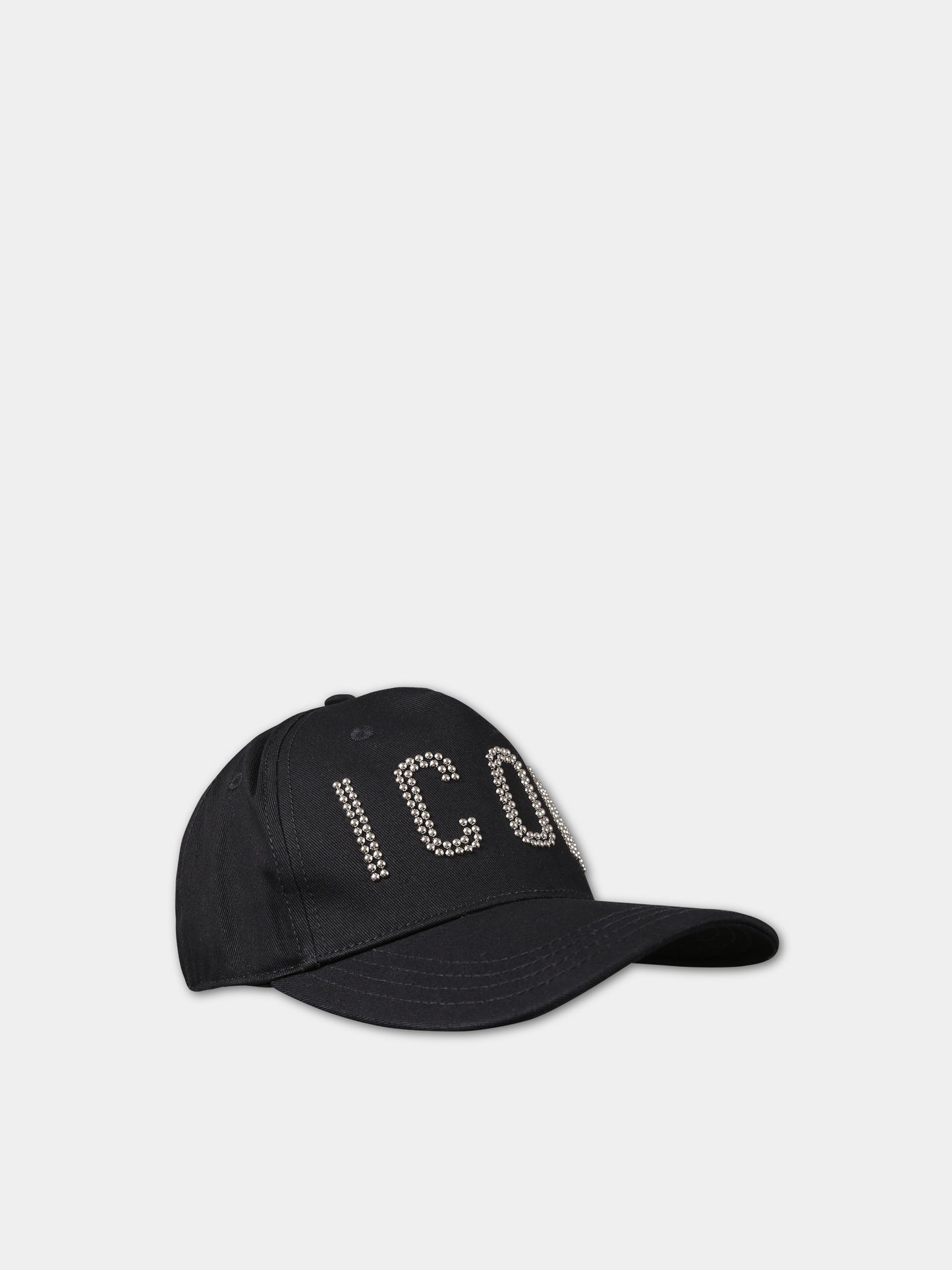 Cappello nero per bambino con scritta,Dsquared2,DQ2063 D0096 DQ900