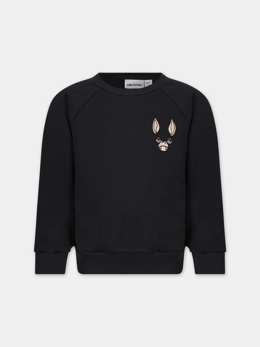 Felpa nera per bambini,Mini Rodini,2372013699